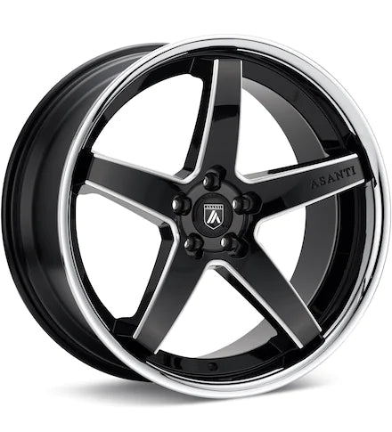 ASANTI BLACK LABEL ABL - 31 BLACK W/GLOSS BLACK LIP - Gun Hill Tire House (WTW - WHOLESALE TIRES & WHEELS)