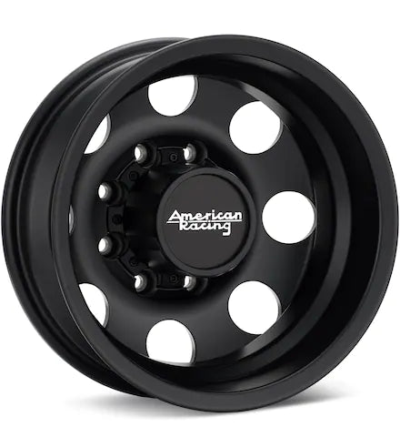 AMERICAN RACING WHEELS AR204 BAJA DUALLY BLACK PAINTED - Gun Hill Tire House (WTW - WHOLESALE TIRES & WHEELS)
