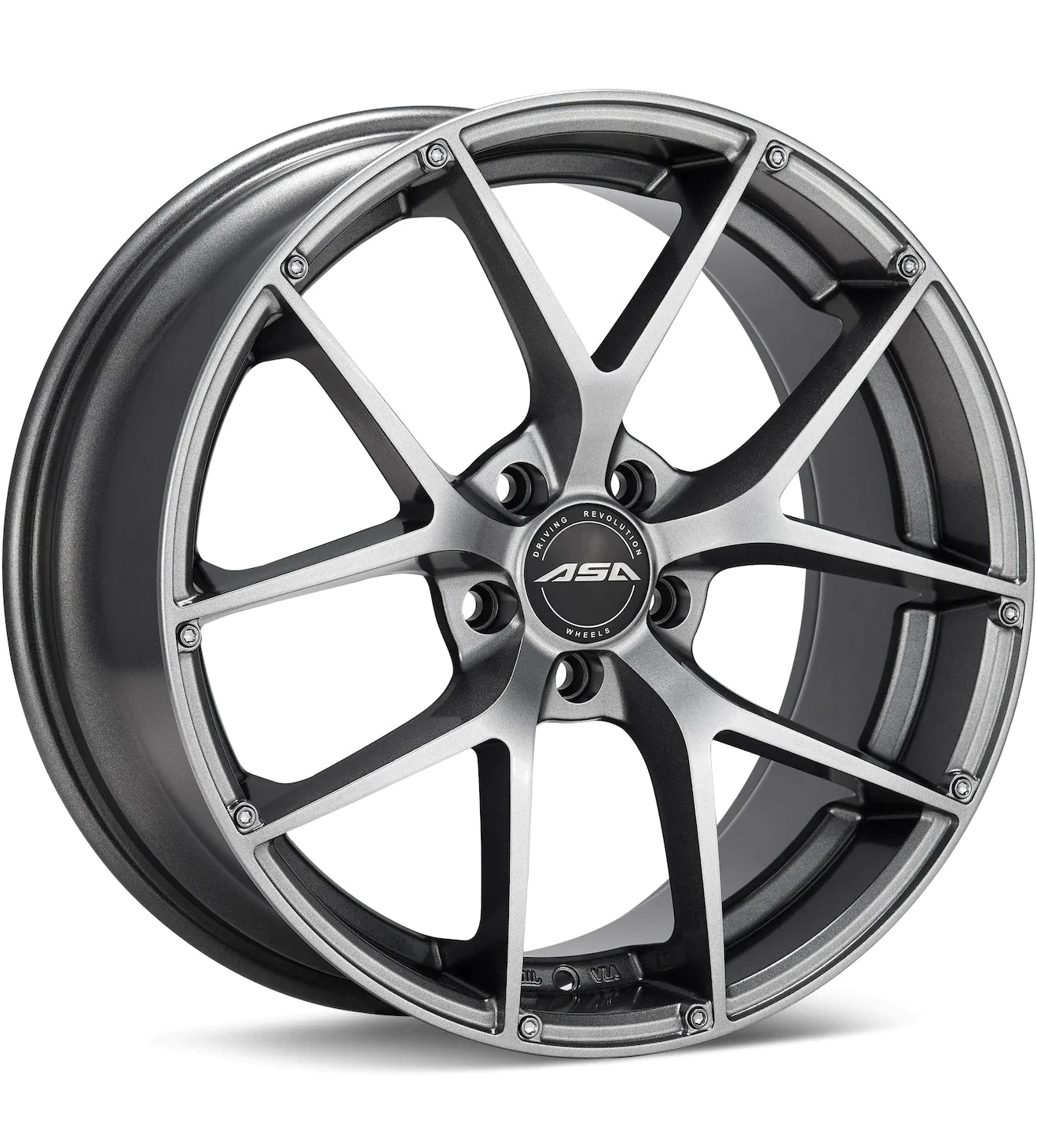 ASA GT14 MACHINED W/BLACK ACCENT - Gun Hill Tire House (WTW - WHOLESALE TIRES & WHEELS)