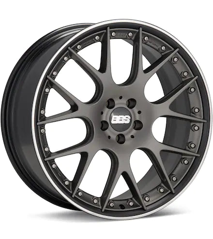BBS CH - R II LIMITED EDITION MATTE GREY W/POL STAINLESS LIP - Gun Hill Tire House (WTW - WHOLESALE TIRES & WHEELS)