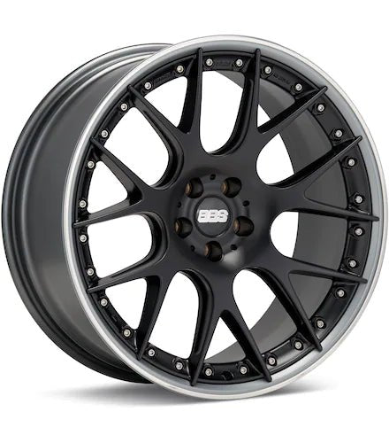 BBS CH - R II LIMITED EDITION BLACK W/POLISHED STAINLESS LIP - Gun Hill Tire House (WTW - WHOLESALE TIRES & WHEELS)