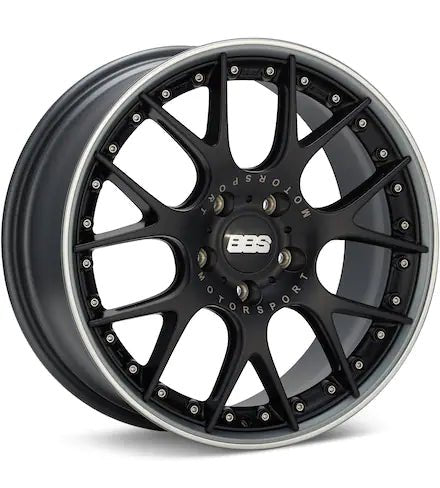 BBS CH - R II MATTE GREY W/POL STAINLESS LIP - Gun Hill Tire House (WTW - WHOLESALE TIRES & WHEELS)