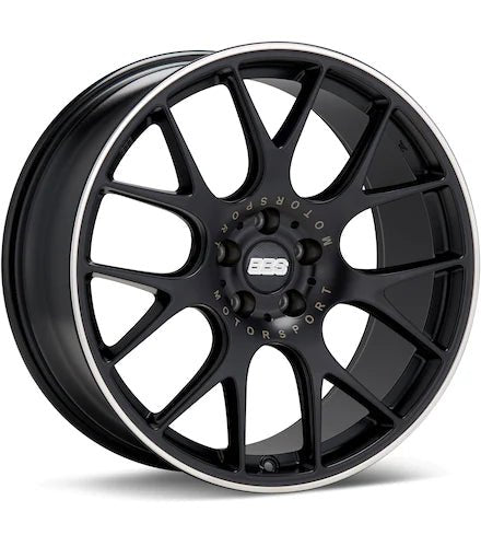 BBS CH - R MACAN BLACK W/POLISHED STAINLESS LIP - Gun Hill Tire House (WTW - WHOLESALE TIRES & WHEELS)