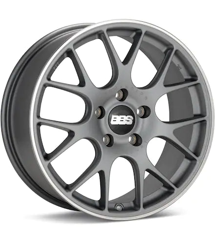BBS CH - R PORSCHE TITANIUM W/POL STAINLESS LIP - Gun Hill Tire House (WTW - WHOLESALE TIRES & WHEELS)