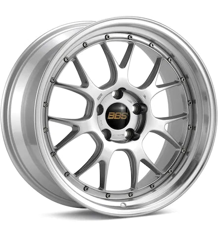 BBS LM - R BRIGHT SIL W/MACH LIP - Gun Hill Tire House (WTW - WHOLESALE TIRES & WHEELS)