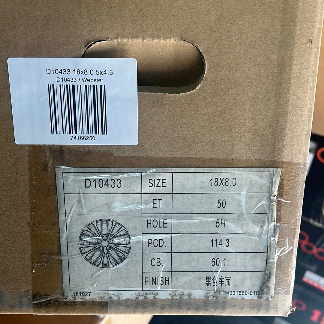 TOYO D10433 18x8.0 5x4.5 - Gun Hill Tire House (WTW - WHOLESALE TIRES & WHEELS)