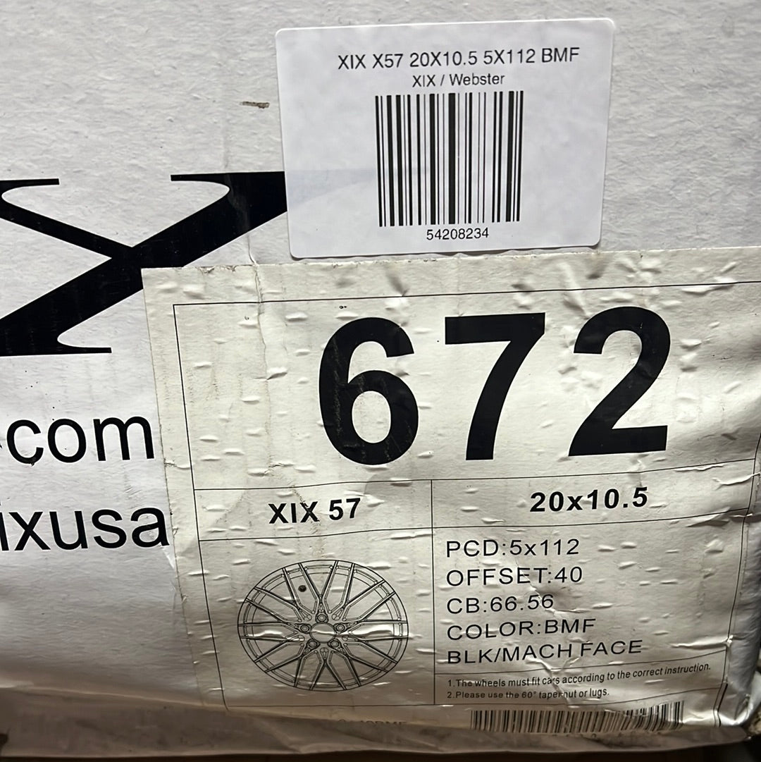 XIX X57 20X10.5 5X112 BMF - Gun Hill Tire House (WTW - WHOLESALE TIRES & WHEELS)