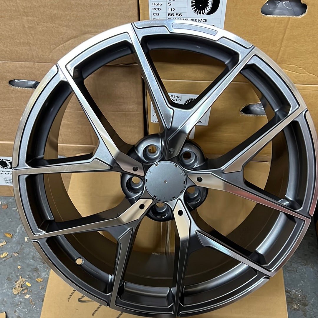 WHEELS 838 19x8.5 5x112 GUN METAL MACHINE FACE - Gun Hill Tire House (WTW - WHOLESALE TIRES & WHEELS)