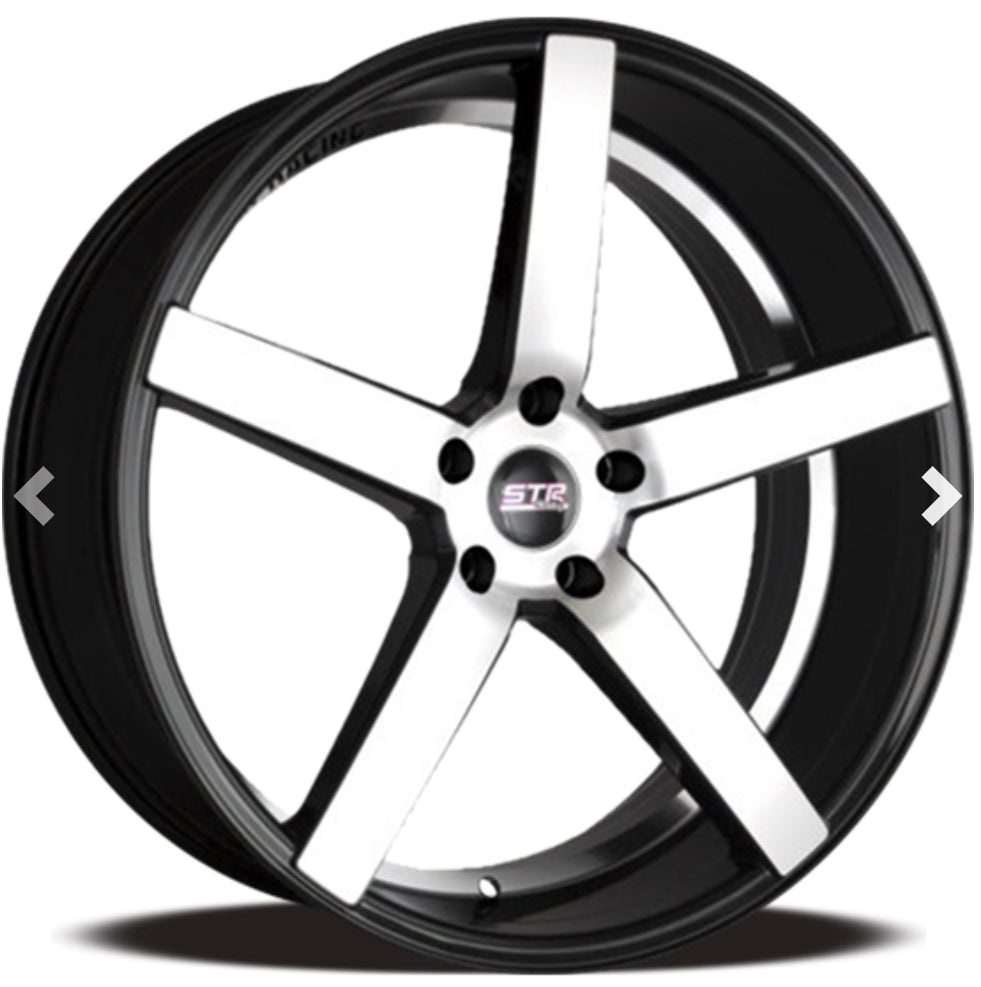 STR 607 20X10.5 BLANK BLACK MACHINE FACE - Gun Hill Tire House (WTW - WHOLESALE TIRES & WHEELS)