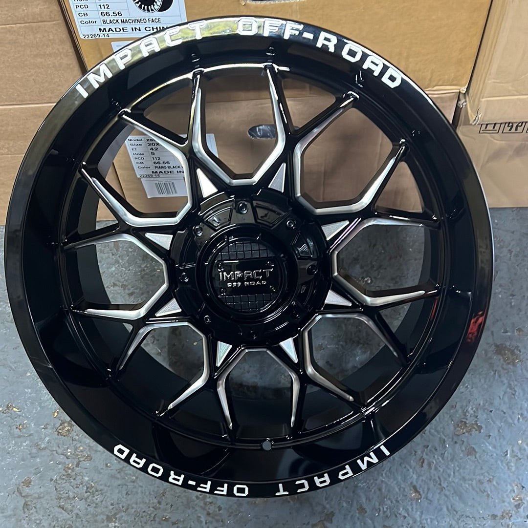 IMPACT OFF ROAD 828 20X10 6x5.5 - 6x135 GLOSS BLACK MW - Gun Hill Tire House (WTW - WHOLESALE TIRES & WHEELS)