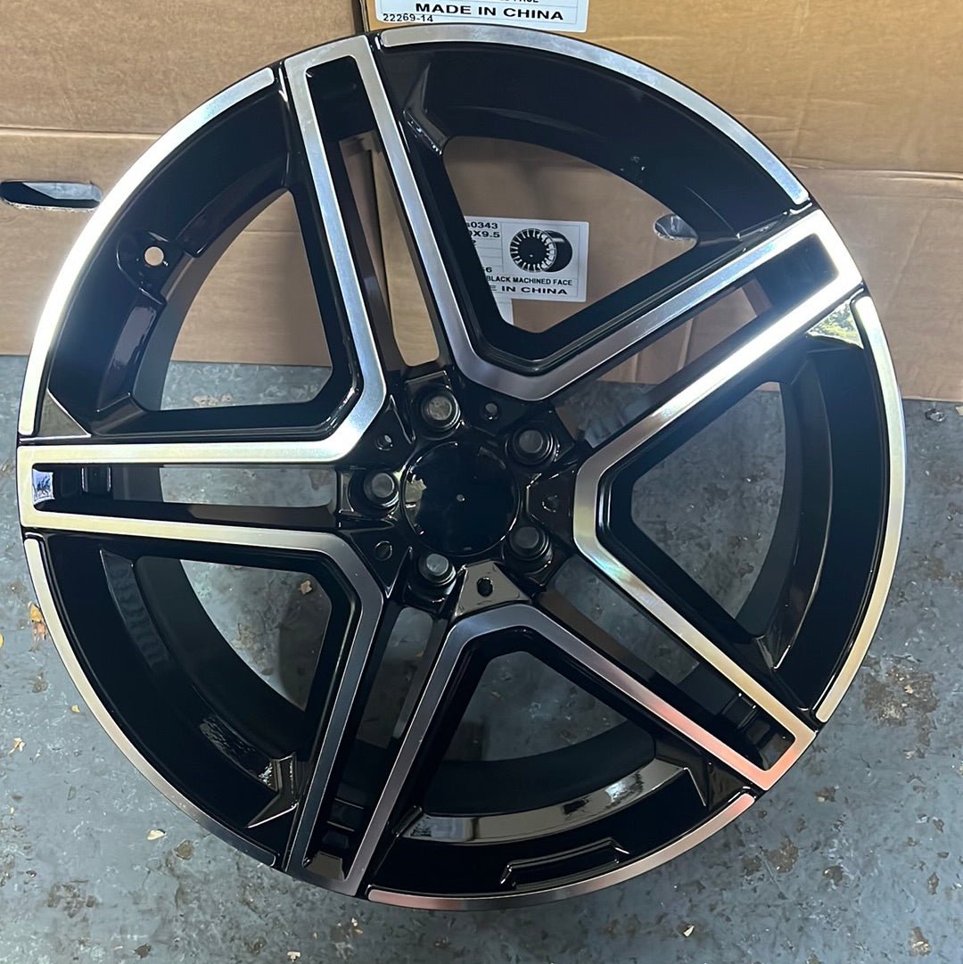 W847 WHEELS 20X8.5 5x112 BLACK MACHINE - Gun Hill Tire House (WTW - WHOLESALE TIRES & WHEELS)