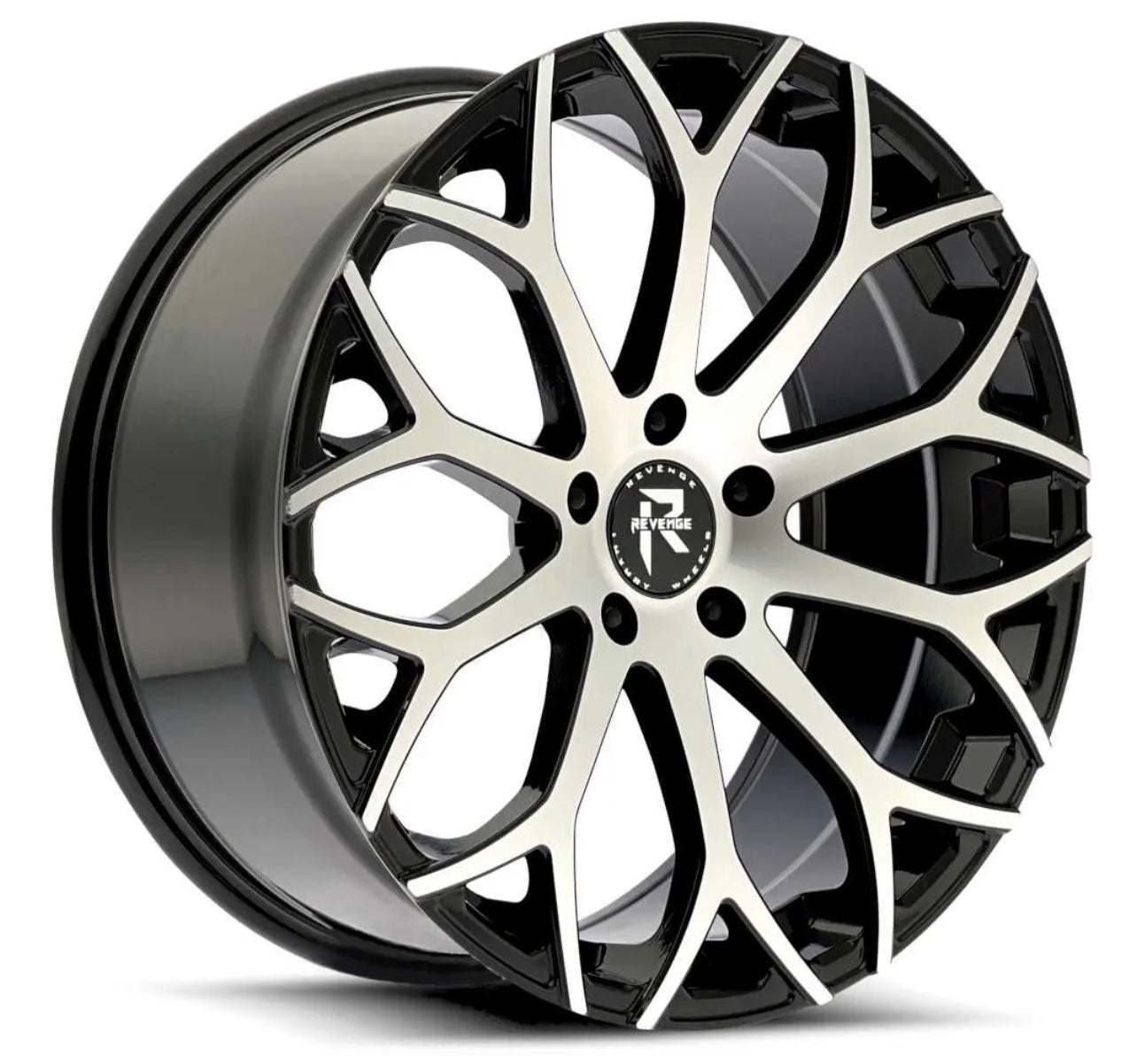 RL - 105 20x9 5x120 BLACK MACHINED - Gun Hill Tire House (WTW - WHOLESALE TIRES & WHEELS)