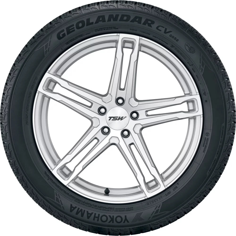 215/70R16 Yokohama Geolandar CV G058 100H BW All Season Tire - Gun Hill Tire House (WTW - WHOLESALE TIRES & WHEELS)