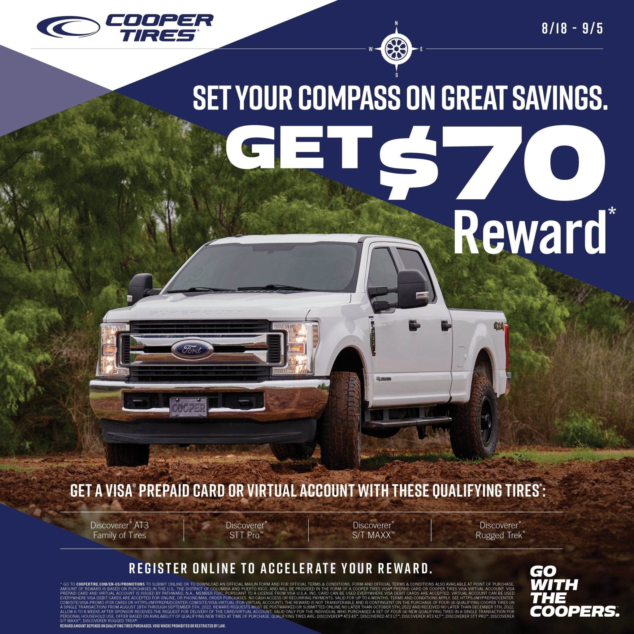 LT275/70R18 Cooper Discoverer S/T Maxx All Terrain 125/122Q E Light Truck Tire - Gun Hill Tire House (WTW - WHOLESALE TIRES & WHEELS)