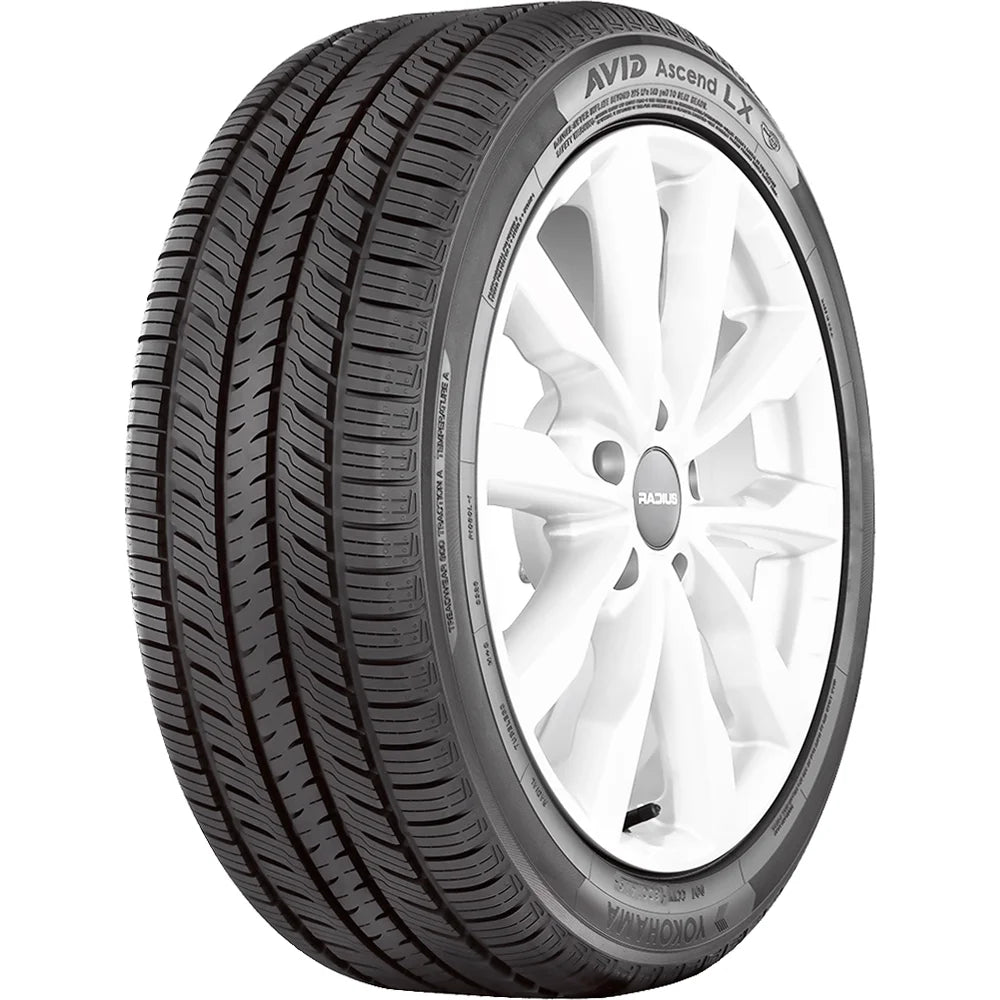 P215/50R18 Yokohama Avid Ascend LX 92V BW All Season Tire - Gun Hill Tire House (WTW - WHOLESALE TIRES & WHEELS)