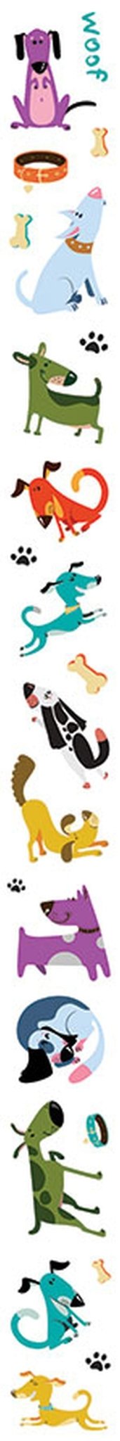 Dog Buddies Mini Stickers to Go 4Ft Sticker Roll - Gun Hill Tire House (WTW - WHOLESALE TIRES & WHEELS)