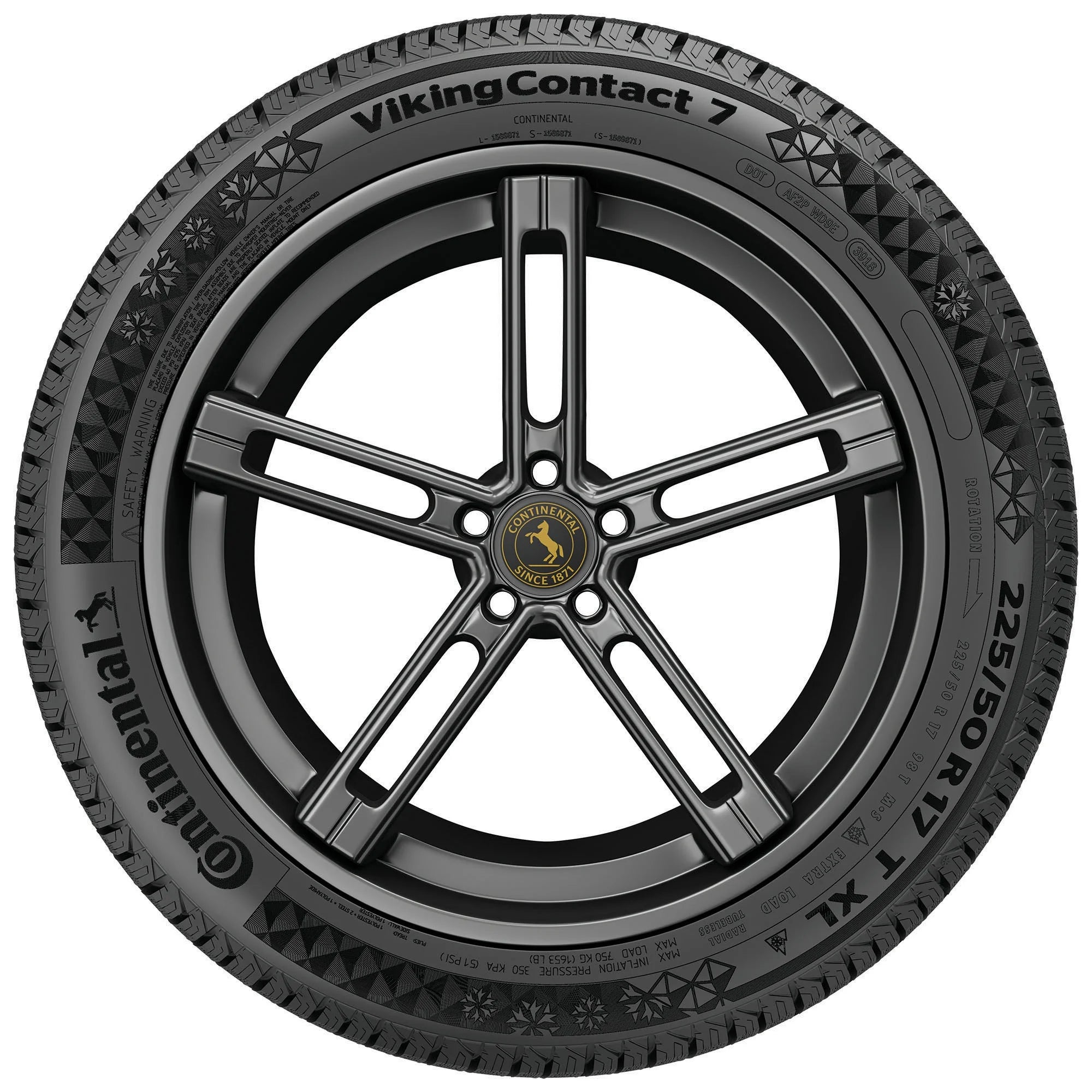 215/65R16 Continental Vikingcontact 7 Winter 102T XL Passenger Tire - Gun Hill Tire House (WTW - WHOLESALE TIRES & WHEELS)