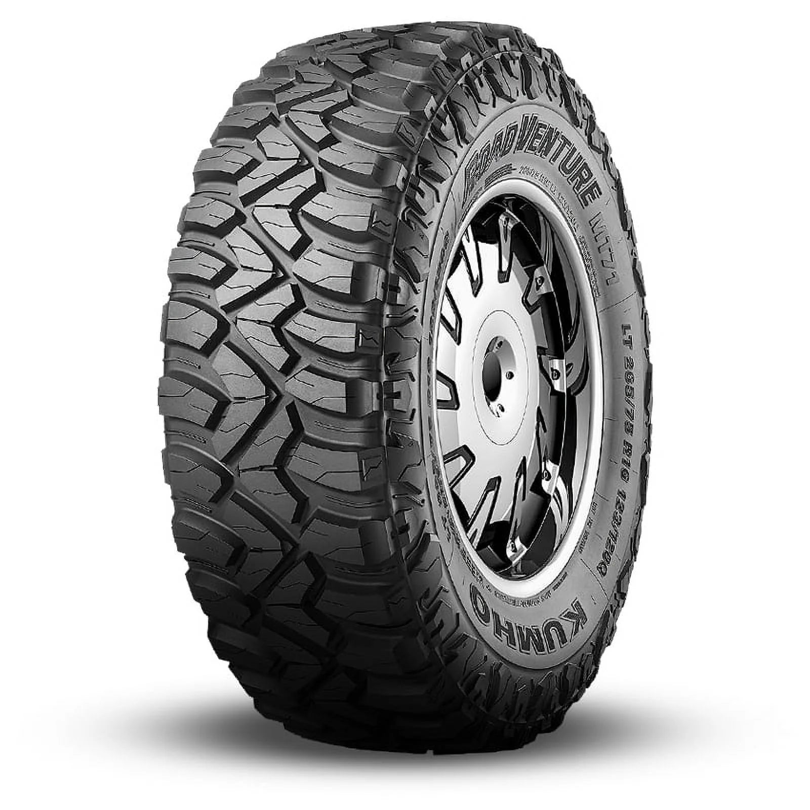 LT285/55R20 Kumho Road Venture MT71 Mud Terrain 122/119Q E Light Truck Tire - Gun Hill Tire House (WTW - WHOLESALE TIRES & WHEELS)