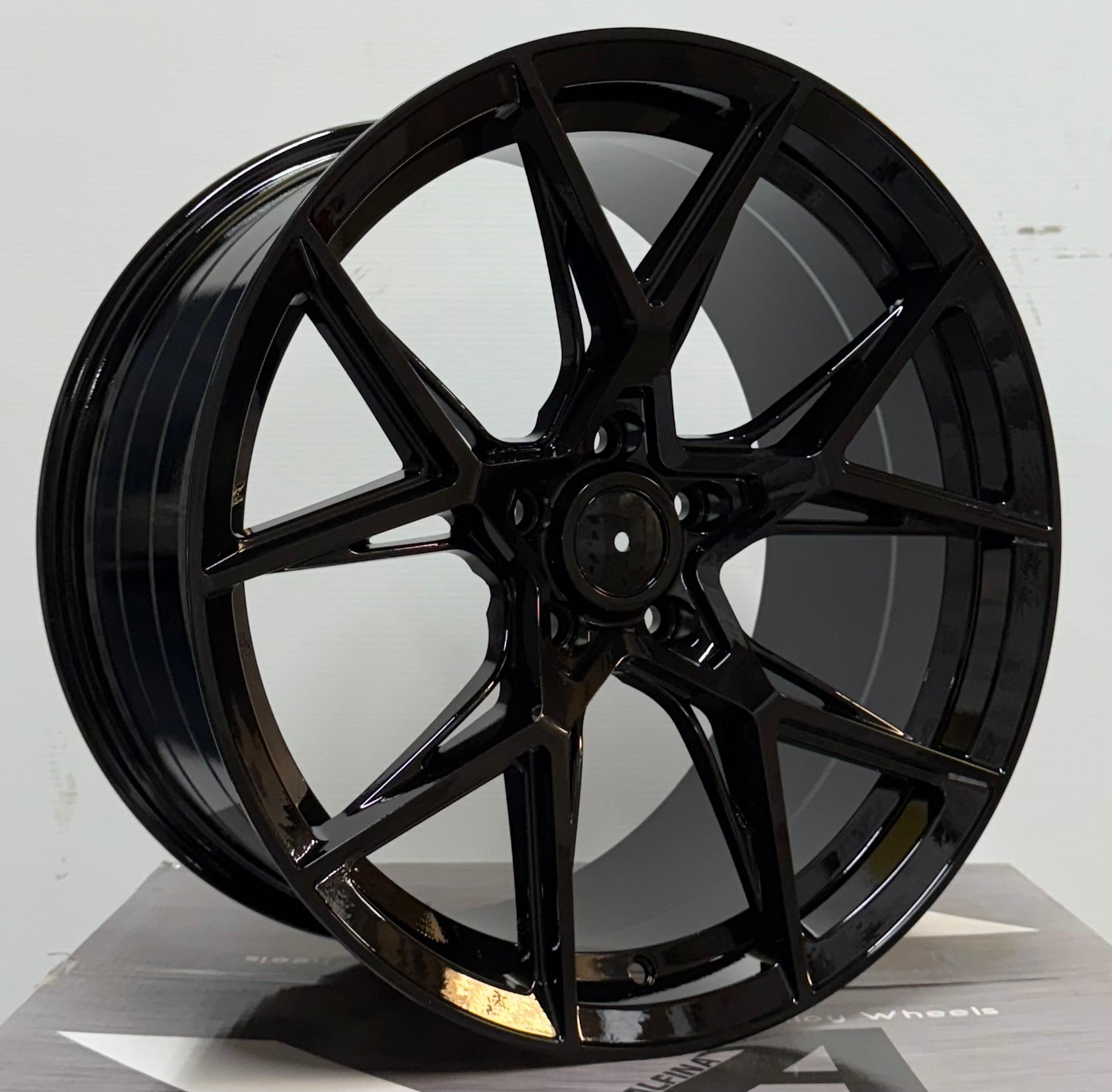 AF629 19x8.5 5x112 / 5x114.3 GLOSS BLACK - Gun Hill Tire House (WTW - WHOLESALE TIRES & WHEELS)