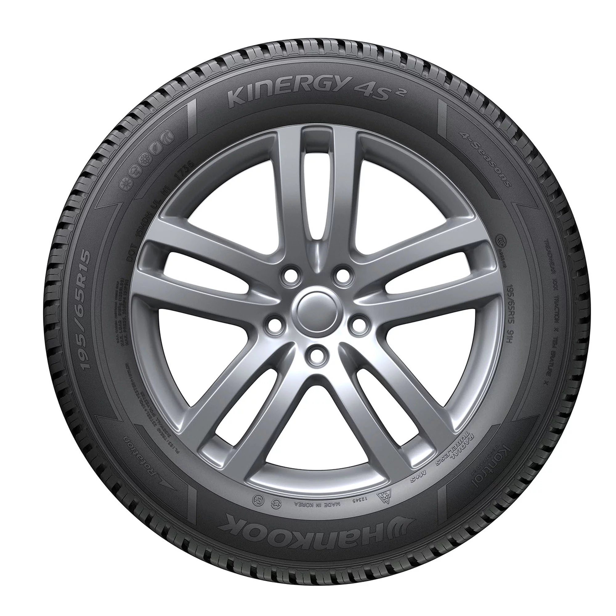 205/50R17 Hankook Kinergy 4S2 (H750) All Weather 93W XL Passenger Tire - Gun Hill Tire House (WTW - WHOLESALE TIRES & WHEELS)