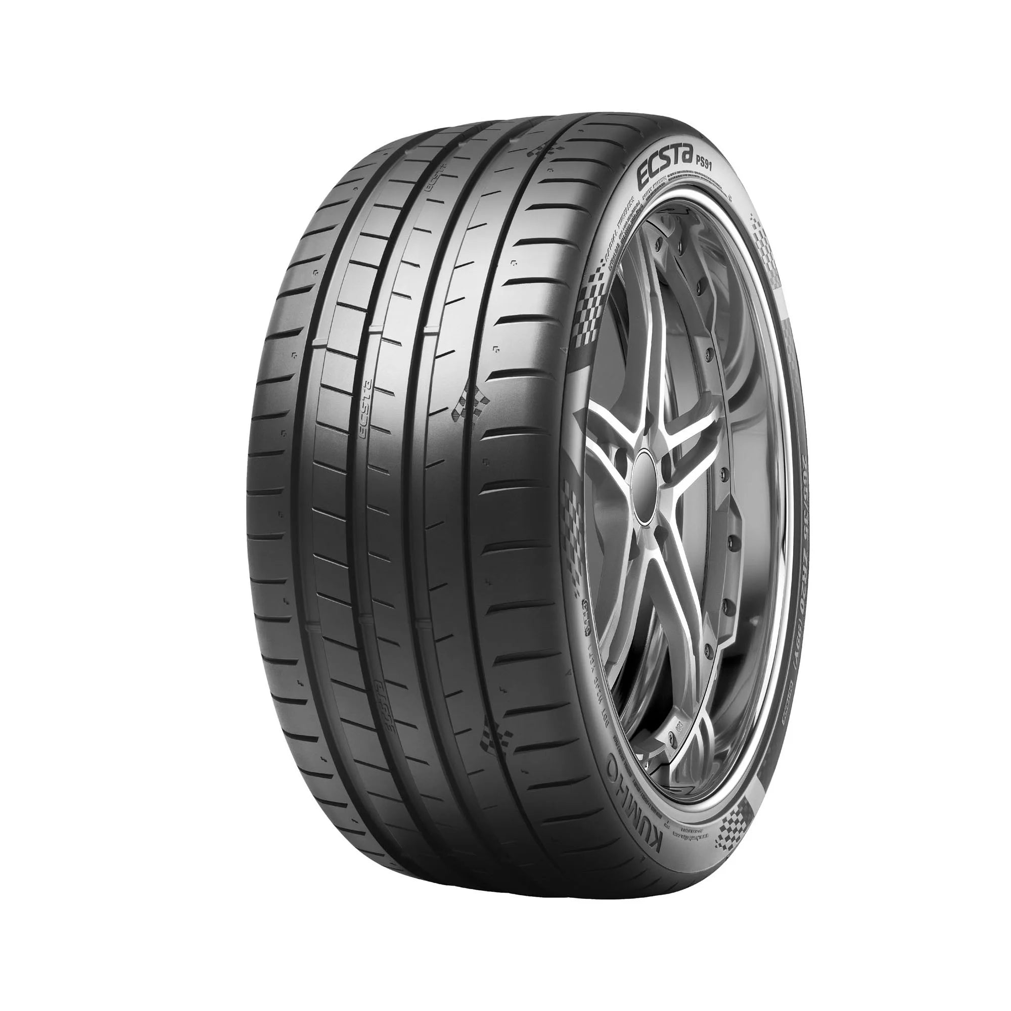 225/35ZR19 Kumho Ecsta PS91 UHP Summer (88Y) XL Passenger Tire - Gun Hill Tire House (WTW - WHOLESALE TIRES & WHEELS)