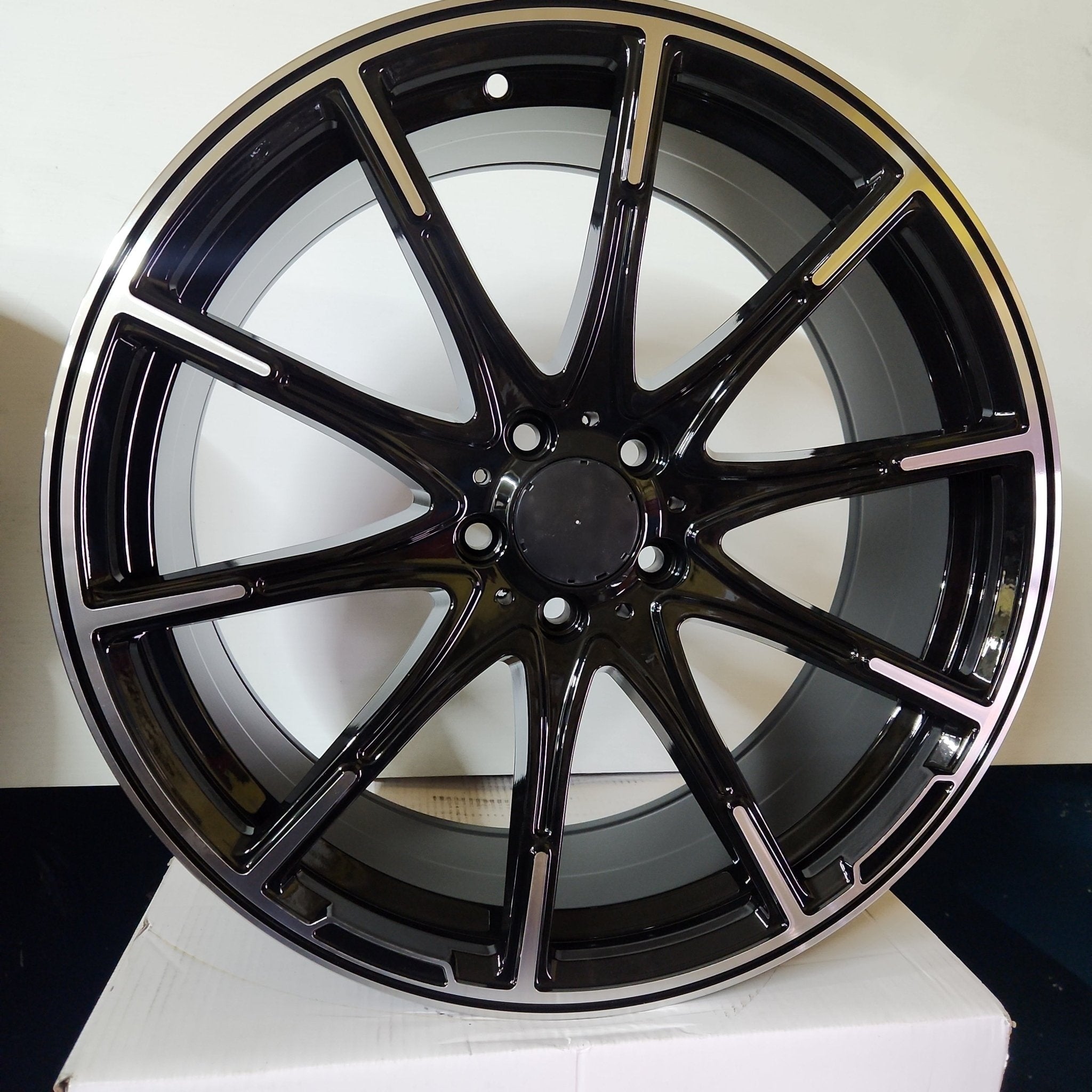 OE - BRABUS MONOBLOCK - Z 22644 - 1 20X8.5 5X112 PIANO BLACK MACHINE SPOKE - Gun Hill Tire House (WTW - WHOLESALE TIRES & WHEELS)