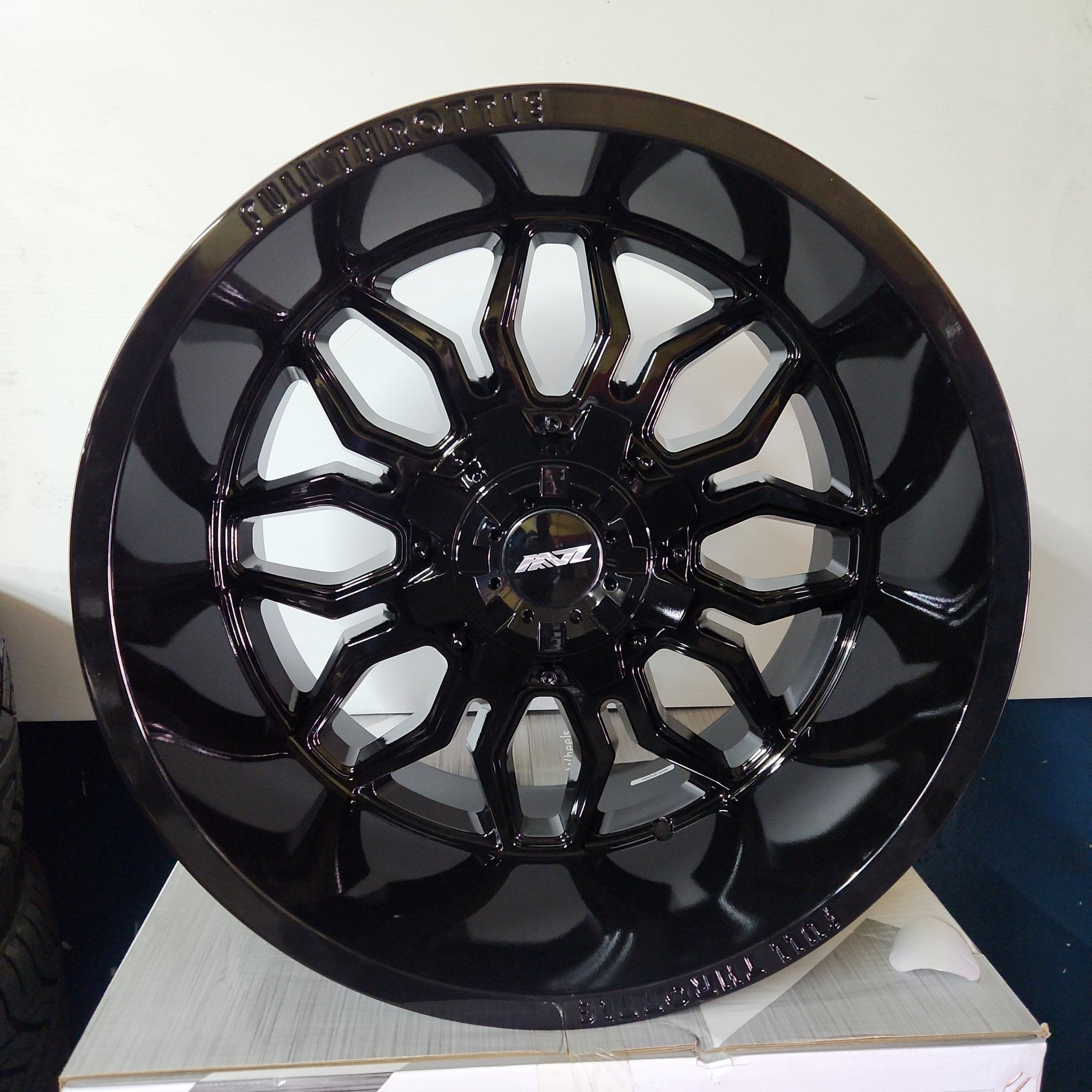 FT - 9 FLAWLESS 20X12 8X180 GLOSS BLACK - Gun Hill Tire House (WTW - WHOLESALE TIRES & WHEELS)