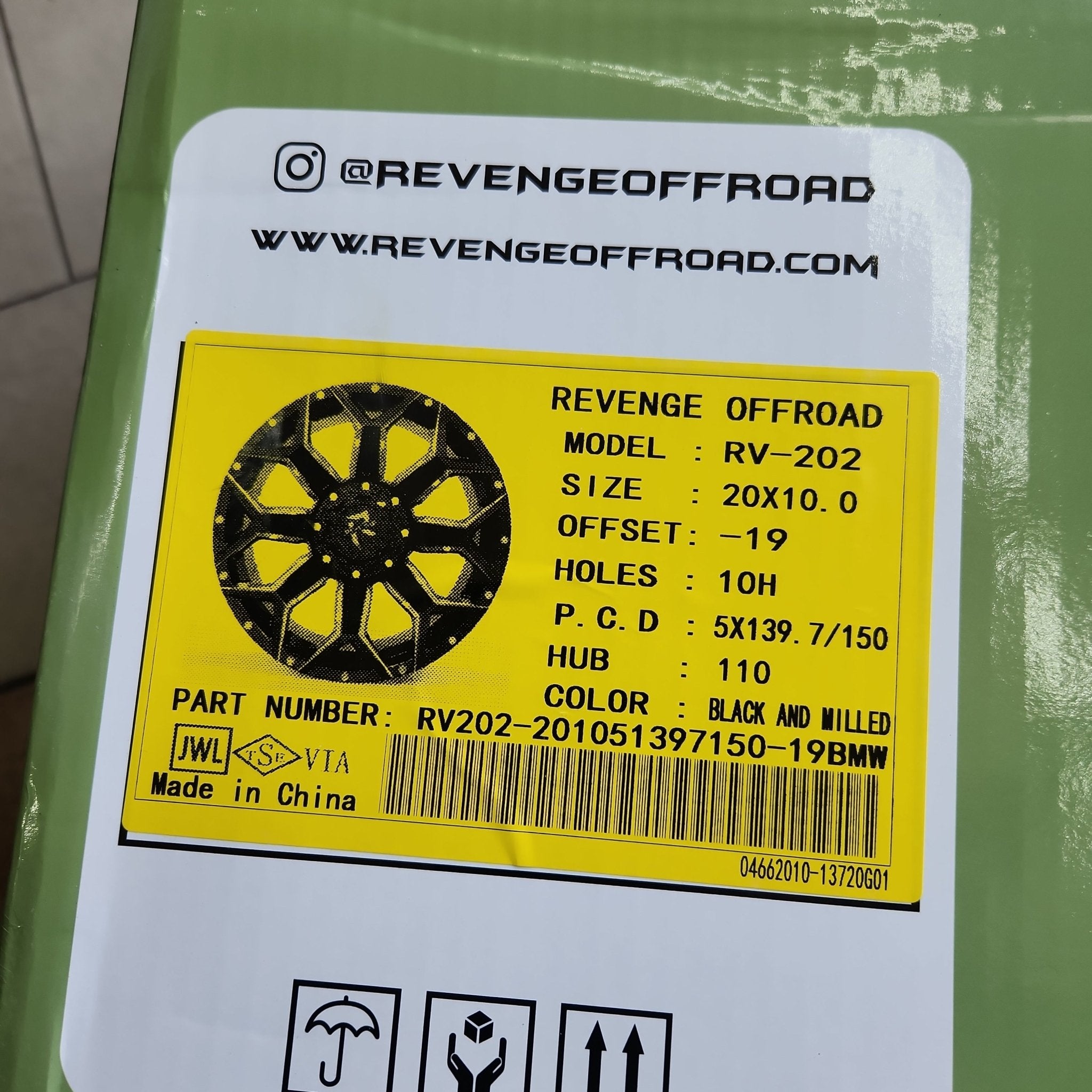 REVENGE RV - 202 20X10 5x150 - 5x139.7 BLACK AND MILLED - Gun Hill Tire House (WTW - WHOLESALE TIRES & WHEELS)