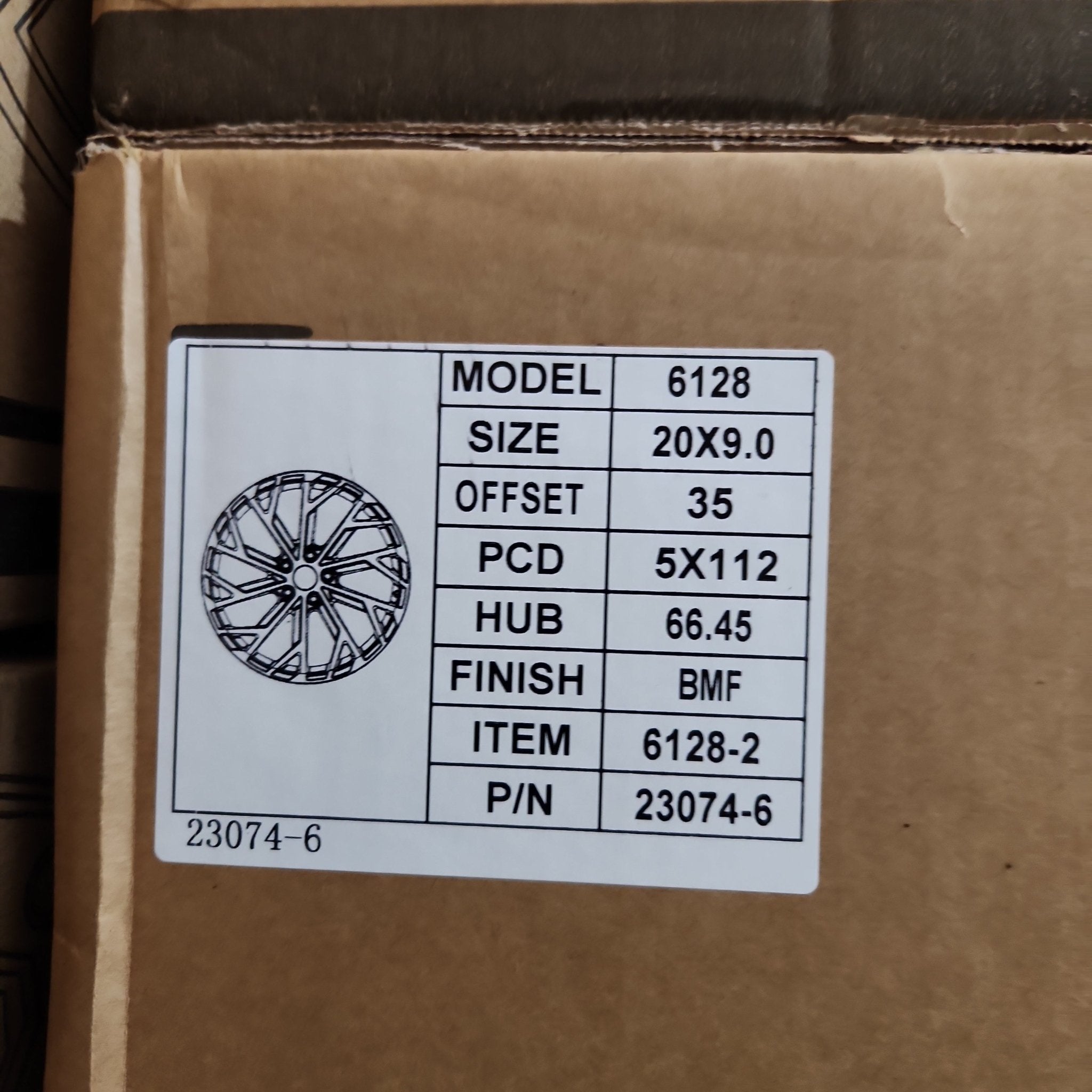 6128 20X9.0 5X112 BLACK MACHINE FACE - Gun Hill Tire House (WTW - WHOLESALE TIRES & WHEELS)