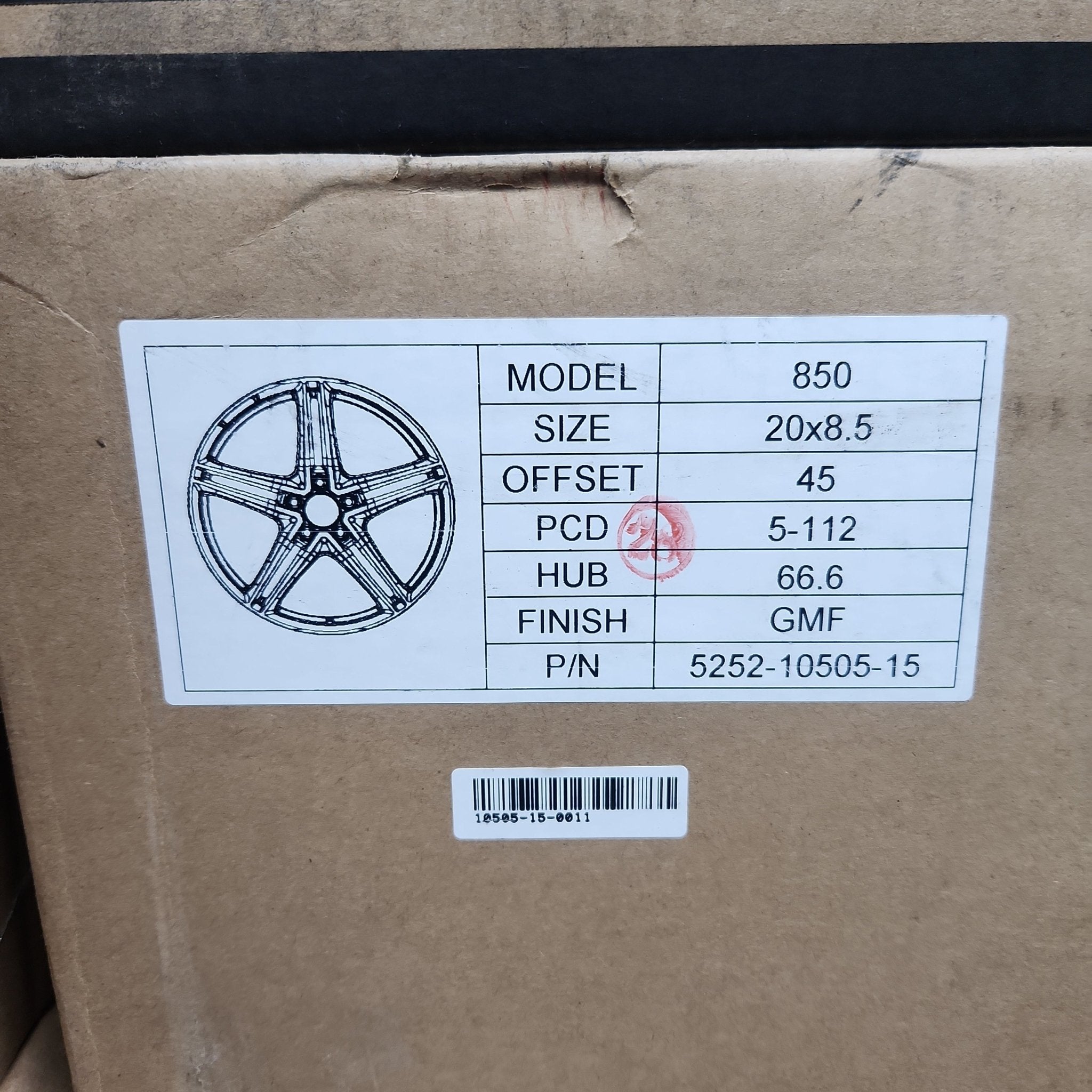 850 WHEELS 20X8.5 5X112 GUN METAL MACHINED FACE - Gun Hill Tire House (WTW - WHOLESALE TIRES & WHEELS)