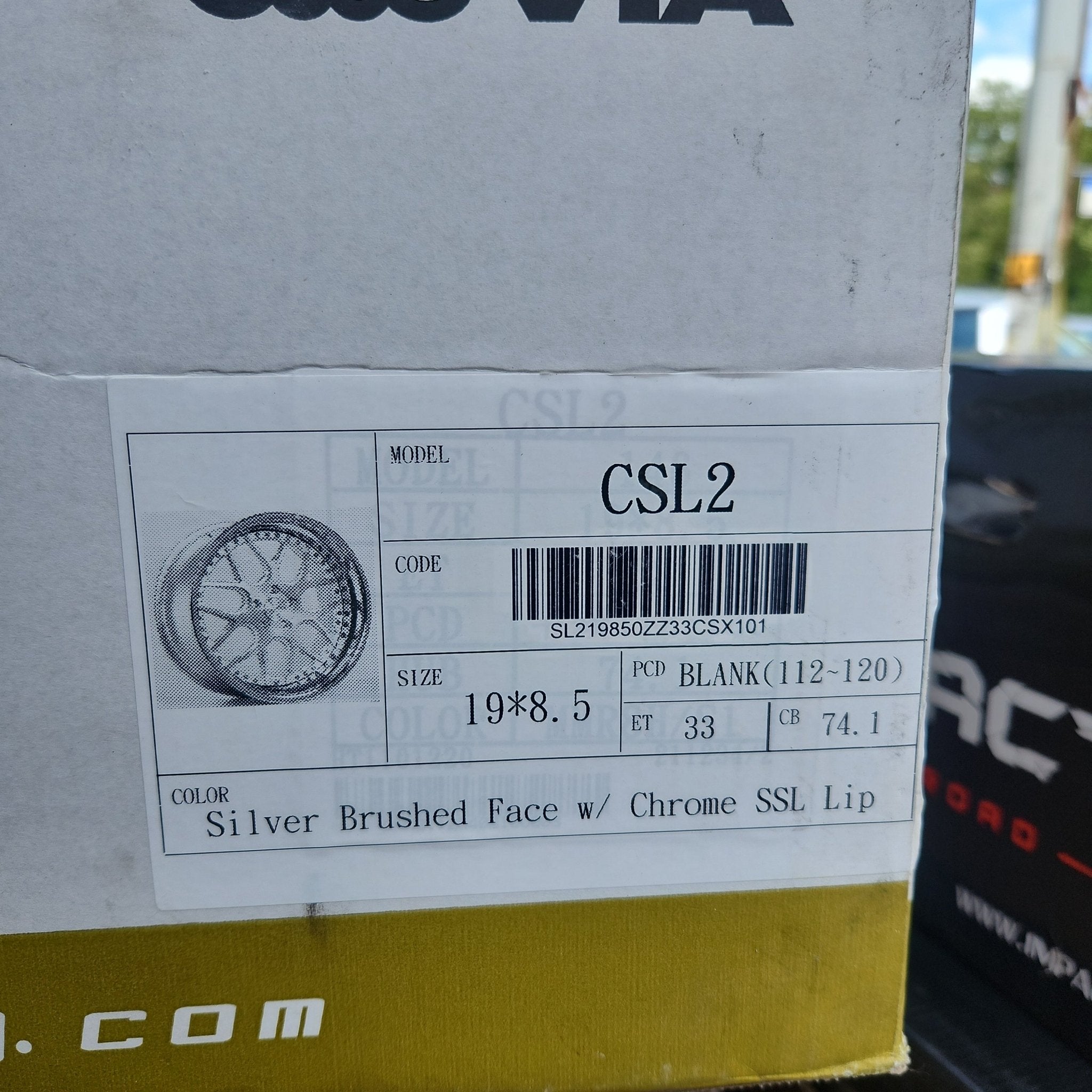 RENNEN CSL2 19x8.5 BLANK SILVER BRUSHED FACE W CHROME SSL LIP - Gun Hill Tire House (WTW - WHOLESALE TIRES & WHEELS)