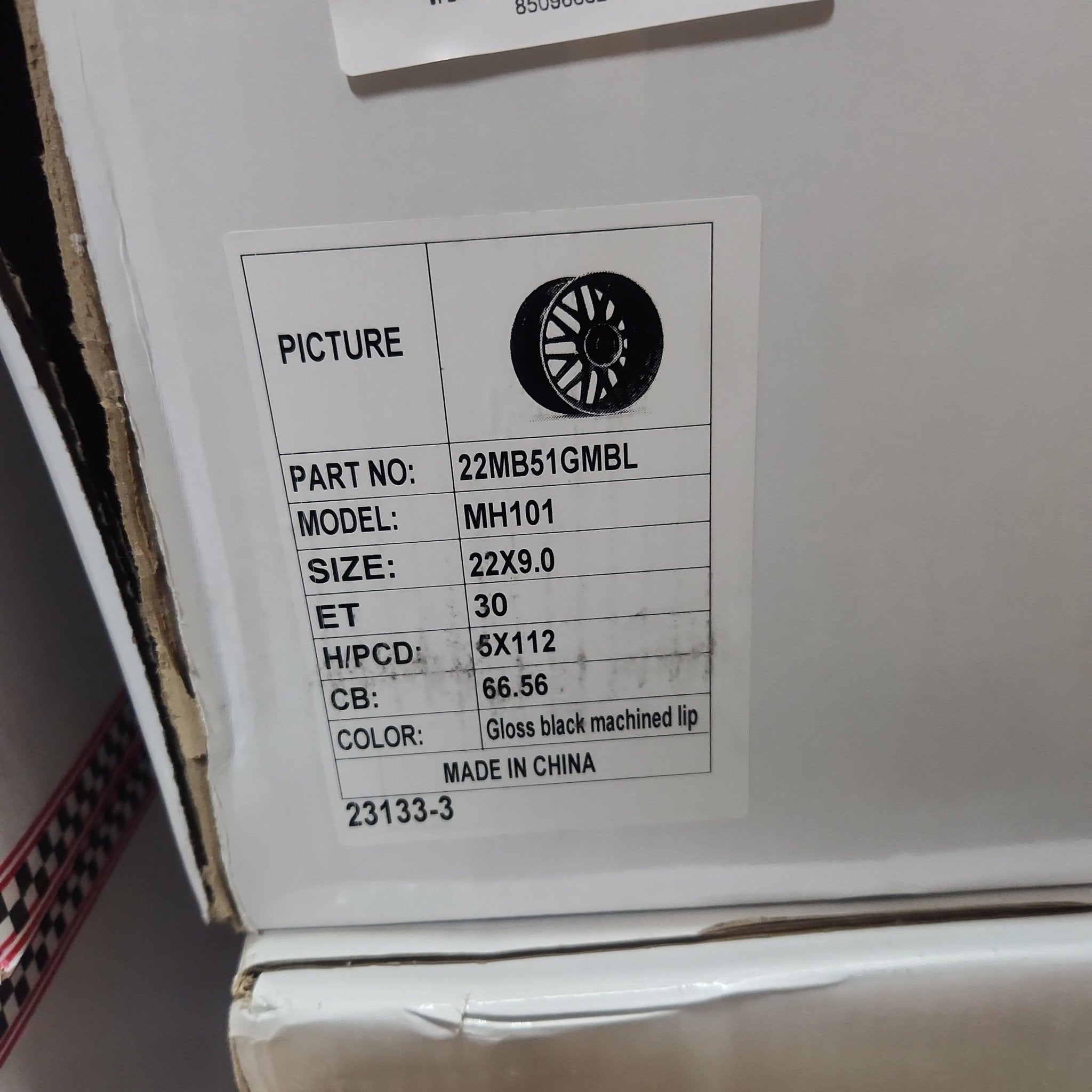 OE - 1118 22X9.5 5X112 PIANO BLACK MACHIND LIPS - Gun Hill Tire House (WTW - WHOLESALE TIRES & WHEELS)