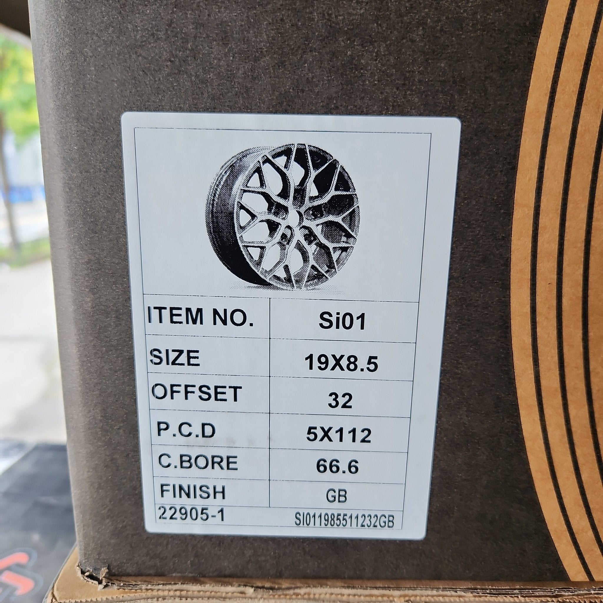 OE 0319 HF - 2 REP 19X8.5 5X112 PIANO BLACK - Gun Hill Tire House (WTW - WHOLESALE TIRES & WHEELS)