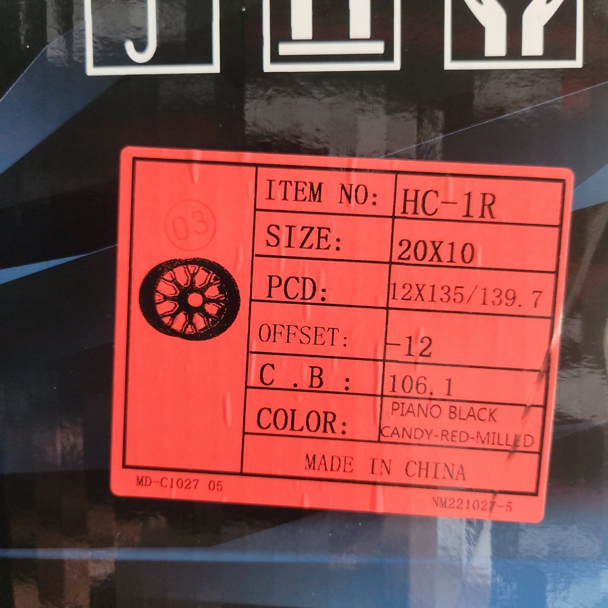 HELIUM HC - 1 - RM 20x10 6x135 / 6x139.7 PIANO BLACK W/CANDY RED MILLING - Gun Hill Tire House (WTW - WHOLESALE TIRES & WHEELS)