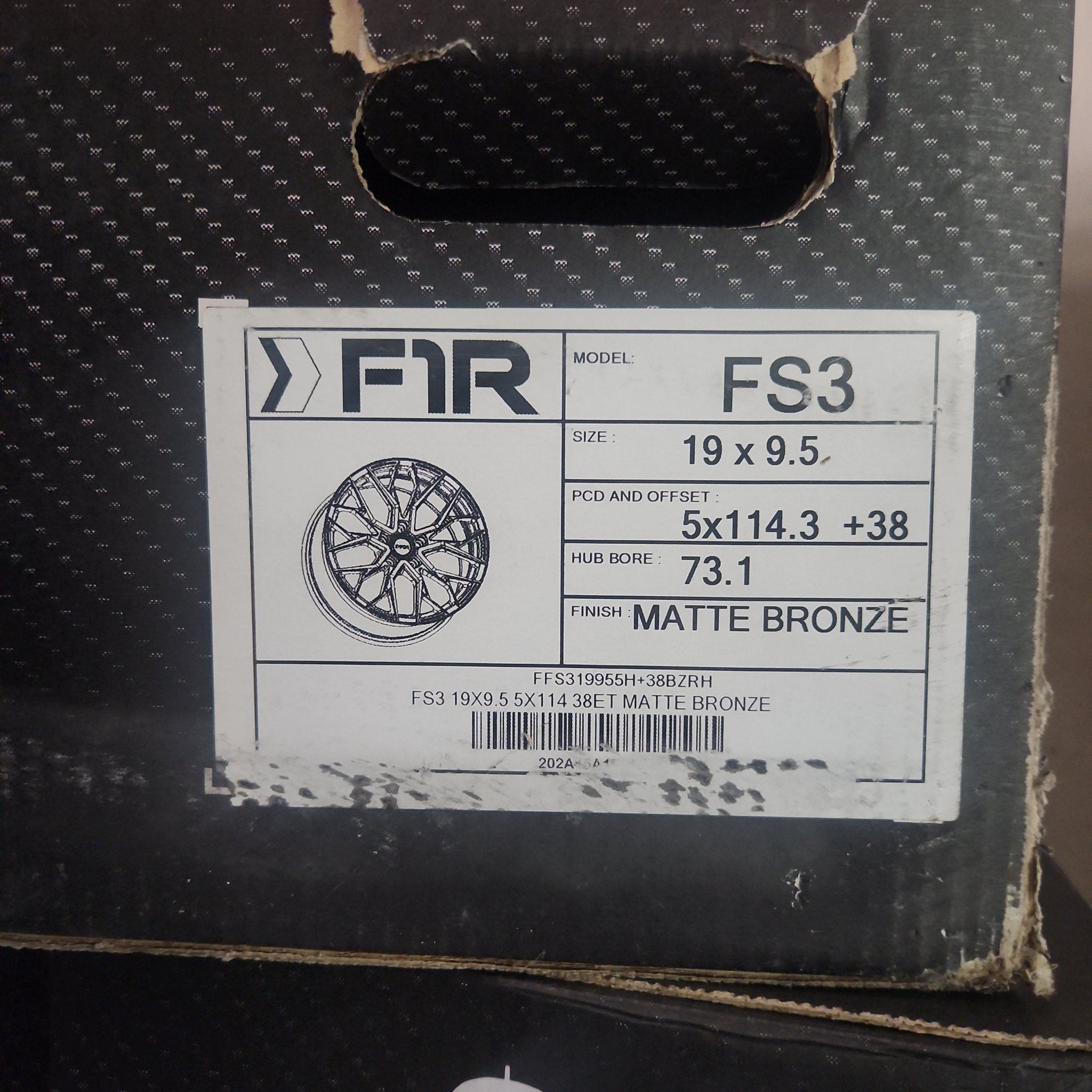 FS3 19X9.5 5X114 MATTE BRONZE - Gun Hill Tire House (WTW - WHOLESALE TIRES & WHEELS)