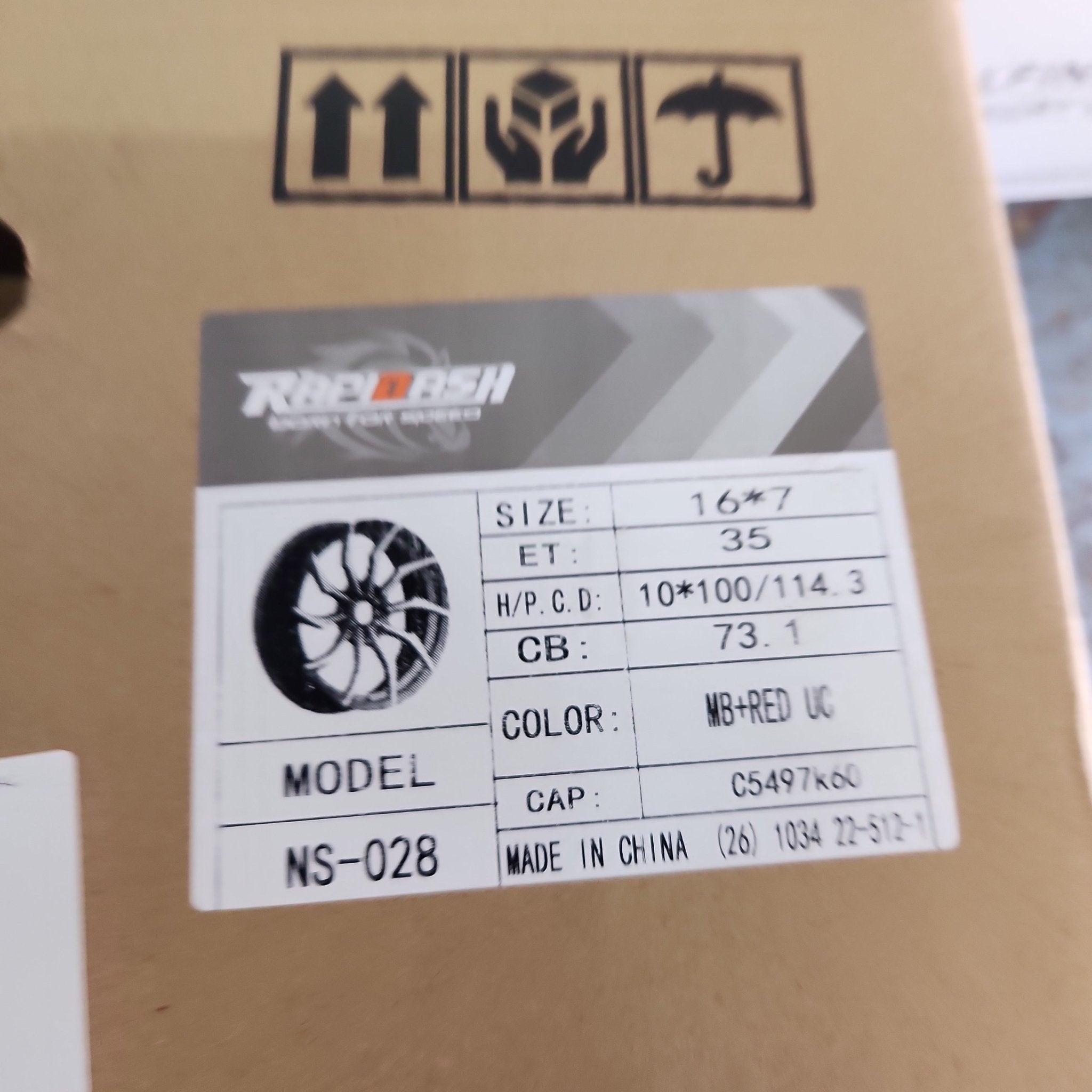 NISOSHI NS28 16X7.0 5X100 5X114.3 PIANO BLACK MACHINED FACE WITH MACHINED RED - CUT - Gun Hill Tire House (WTW - WHOLESALE TIRES & WHEELS)