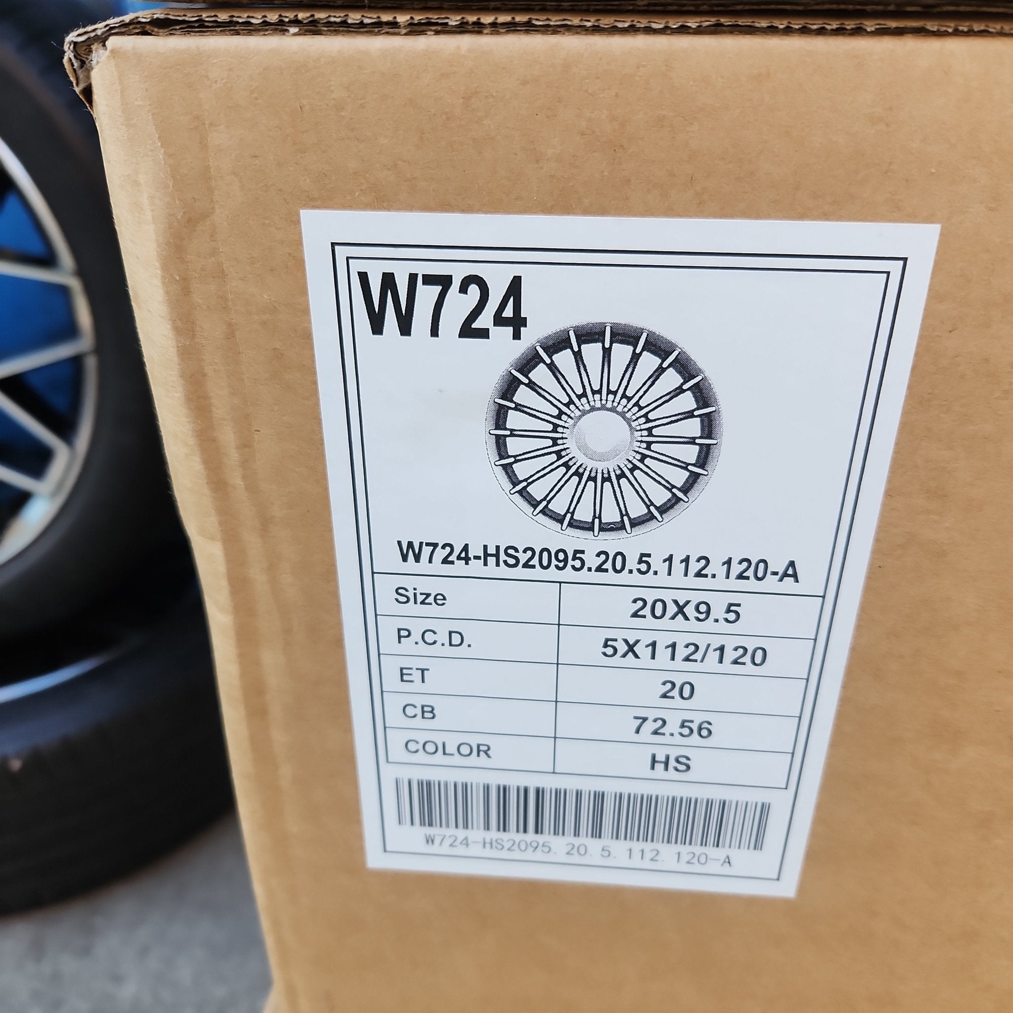 W724 20x9.5 5x112 / 5x120 HYPER SILVER - Gun Hill Tire House (WTW - WHOLESALE TIRES & WHEELS)