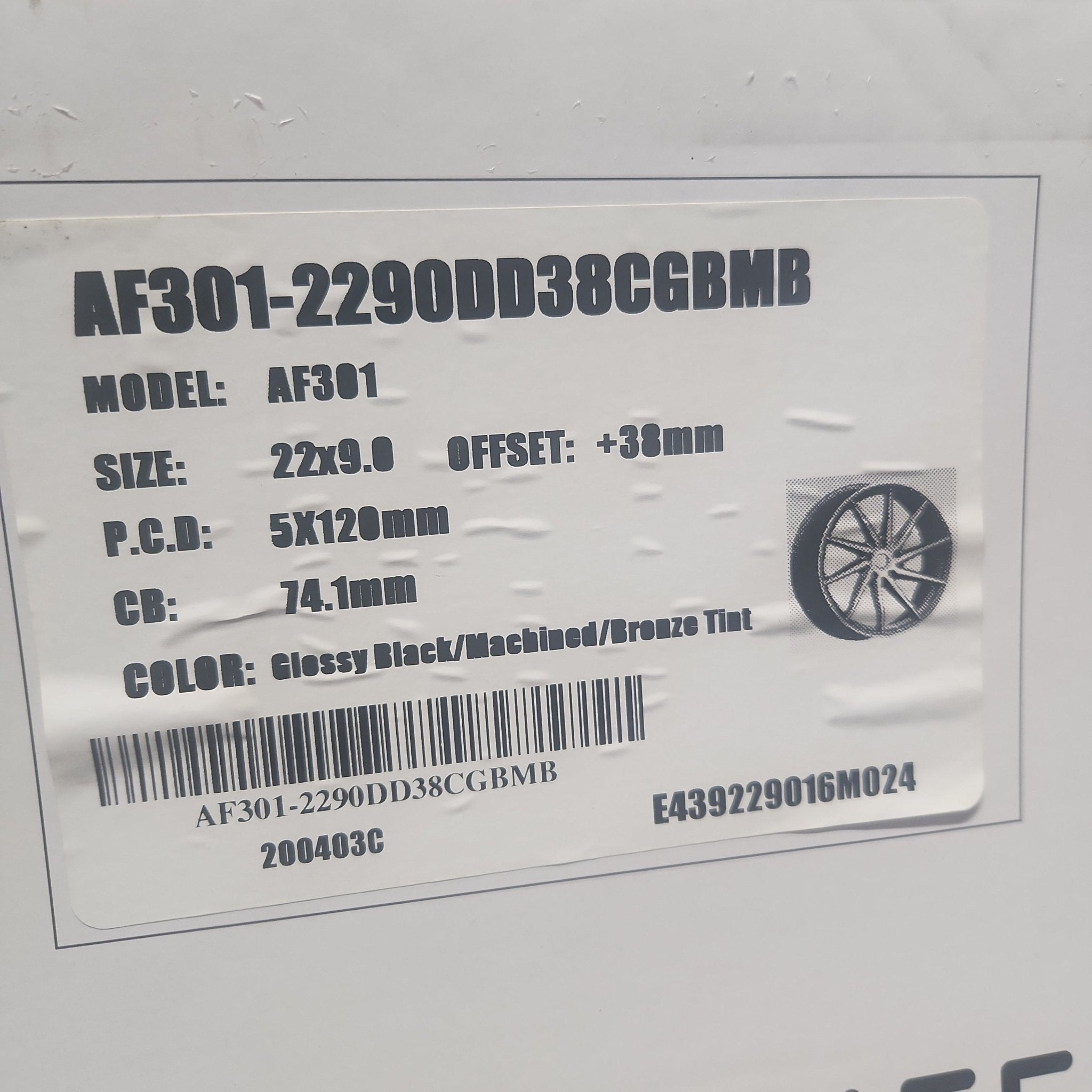 ALFINA AF301 22X9 5X120 - Gun Hill Tire House (WTW - WHOLESALE TIRES & WHEELS)