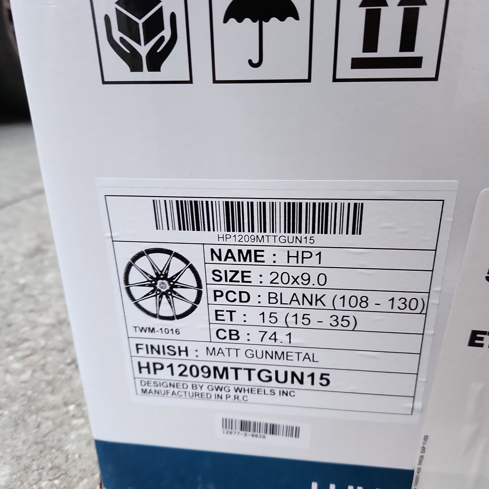 GWG HP1 20x9.0 5x114.3 MATTE GUNMETAL - Gun Hill Tire House (WTW - WHOLESALE TIRES & WHEELS)