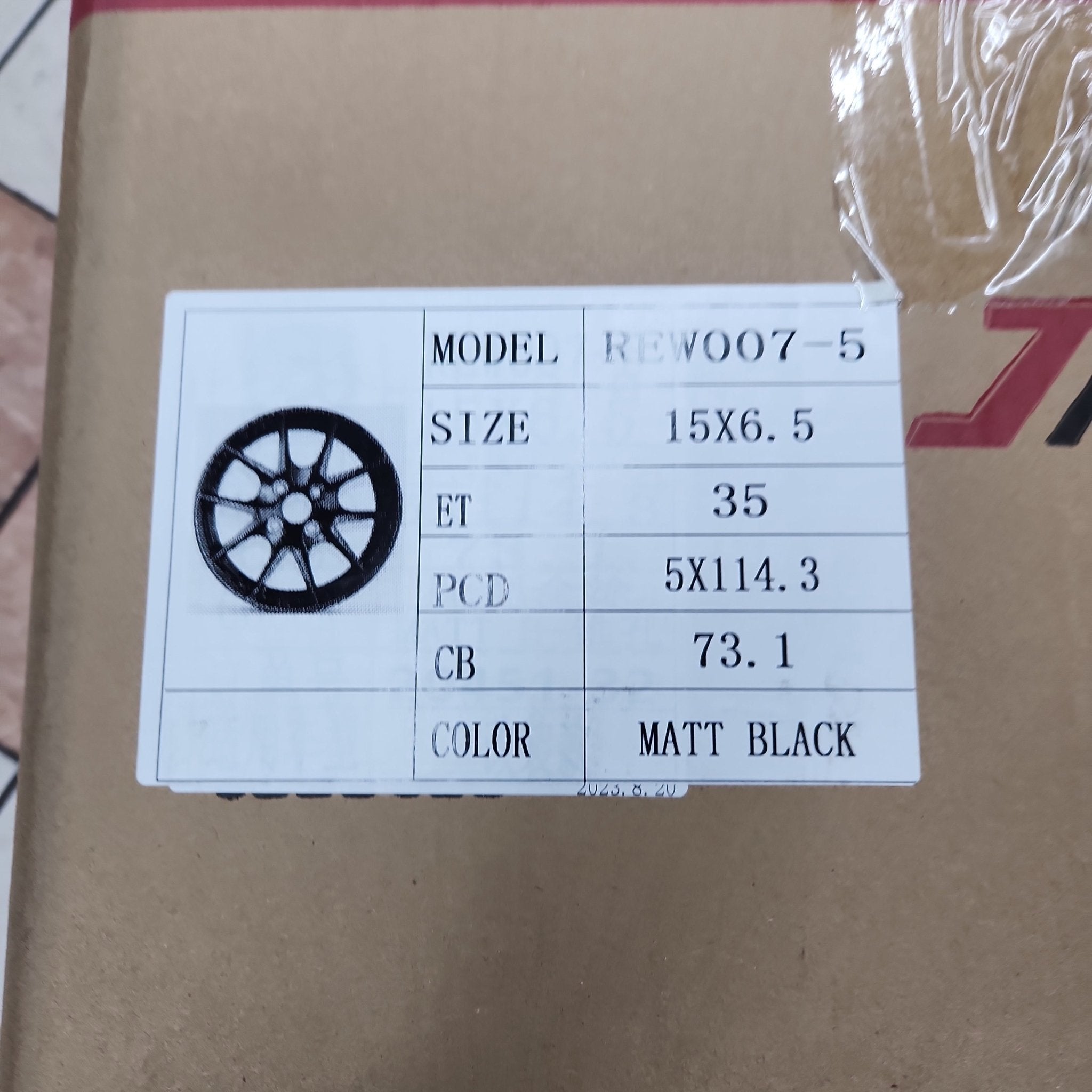 REW007 - 5 15x6.5 5x114.3 MATTE BLACK - Gun Hill Tire House (WTW - WHOLESALE TIRES & WHEELS)