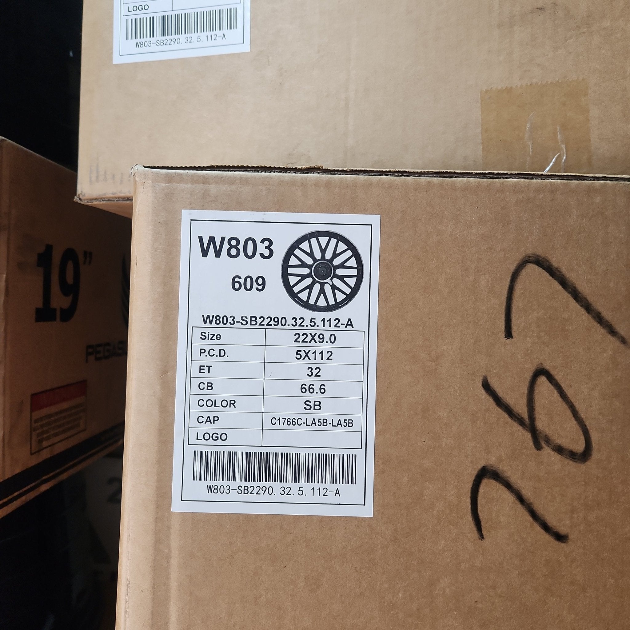 W803 22X9.5 5X112 SATIN BLACK - Gun Hill Tire House (WTW - WHOLESALE TIRES & WHEELS)