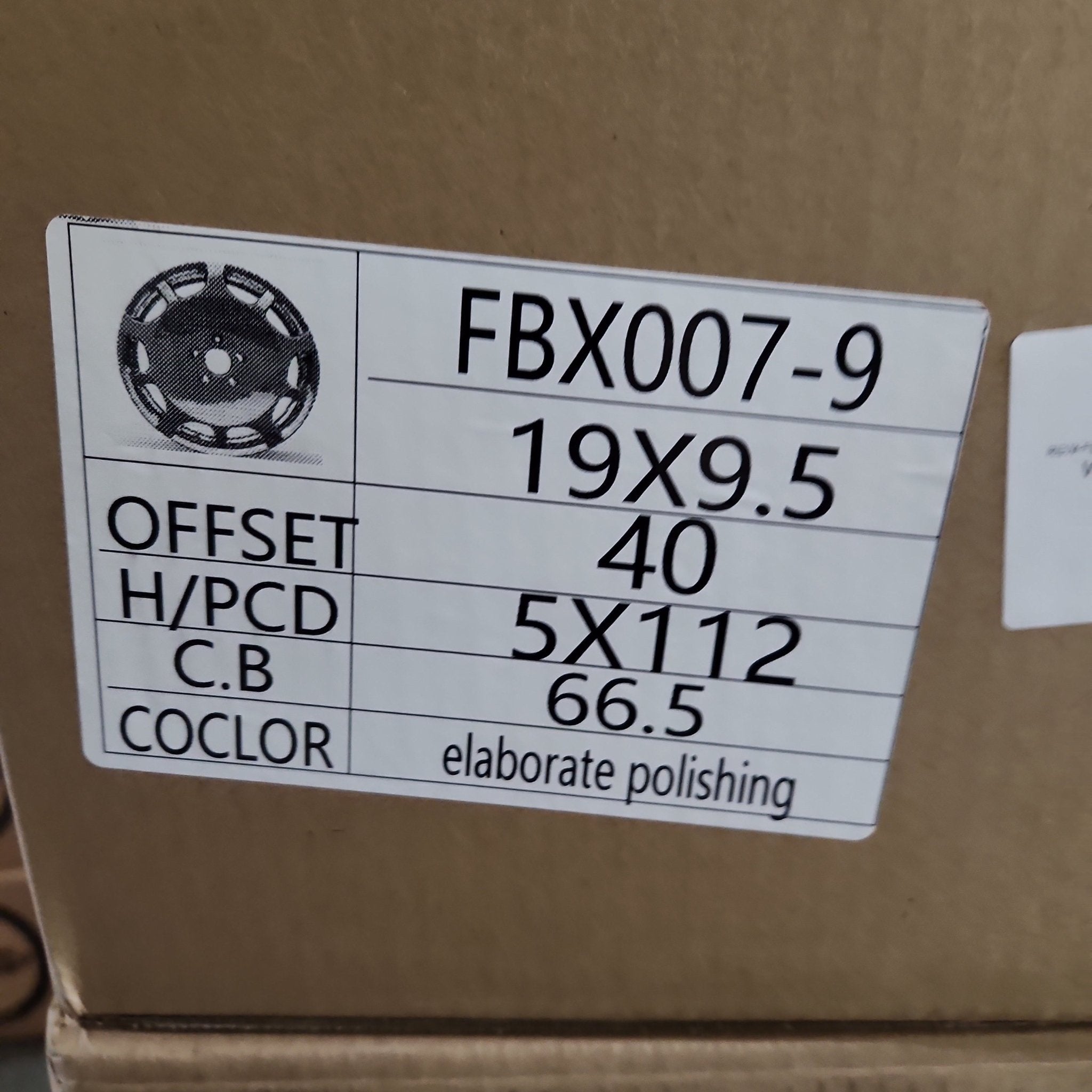 REW - FB007 - 9 OE - BIG 19x8.5 5x112 ULTRA HIGH POLISHED FACE - Gun Hill Tire House (WTW - WHOLESALE TIRES & WHEELS)