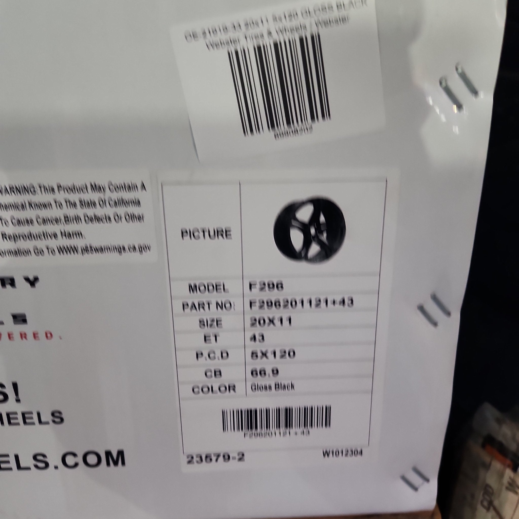 OE - 21919 - 33 20x11 5x120 GLOSS BLACK - Gun Hill Tire House (WTW - WHOLESALE TIRES & WHEELS)