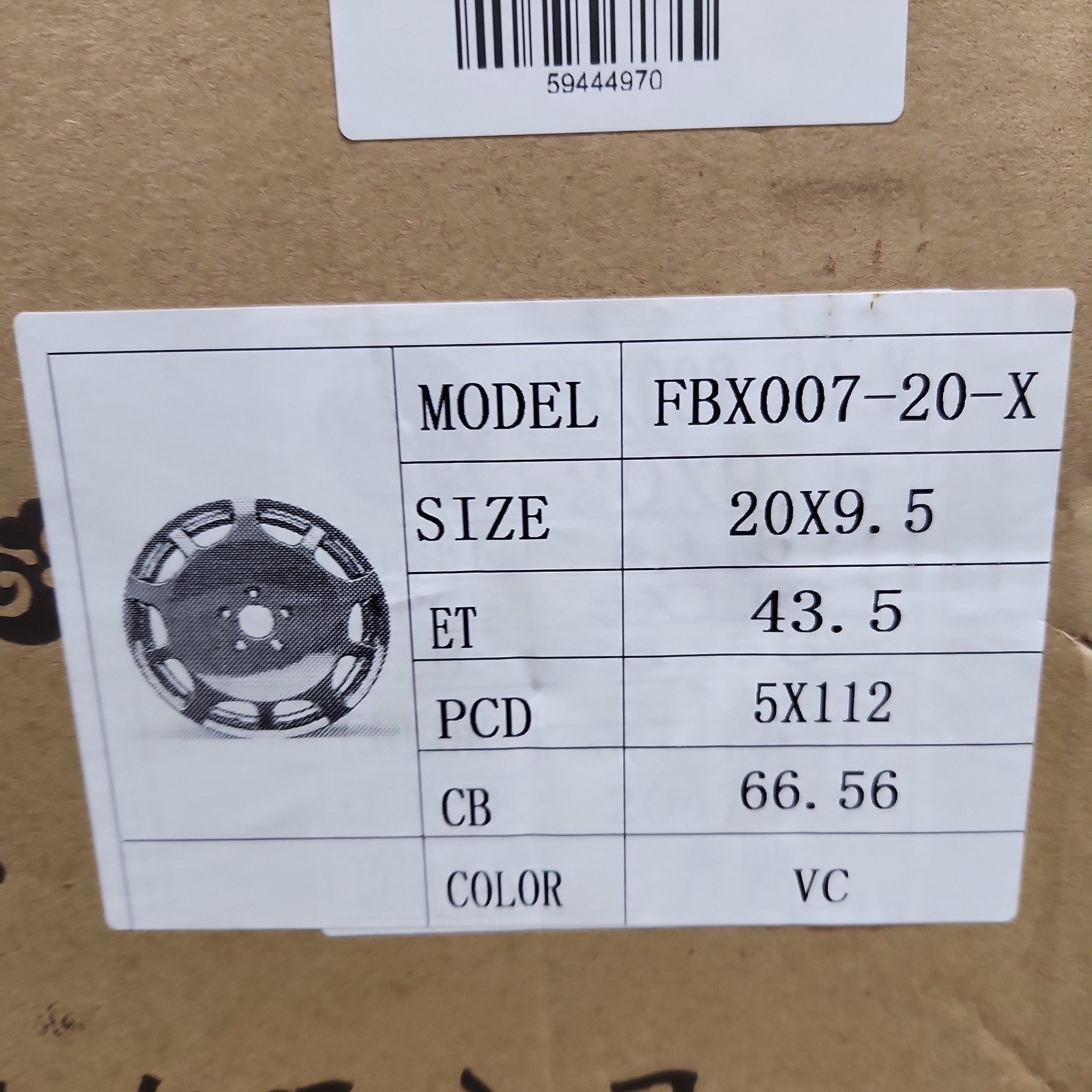 FBX007 - 20 20x9.5 5x112 PVD CHROME - Gun Hill Tire House (WTW - WHOLESALE TIRES & WHEELS)