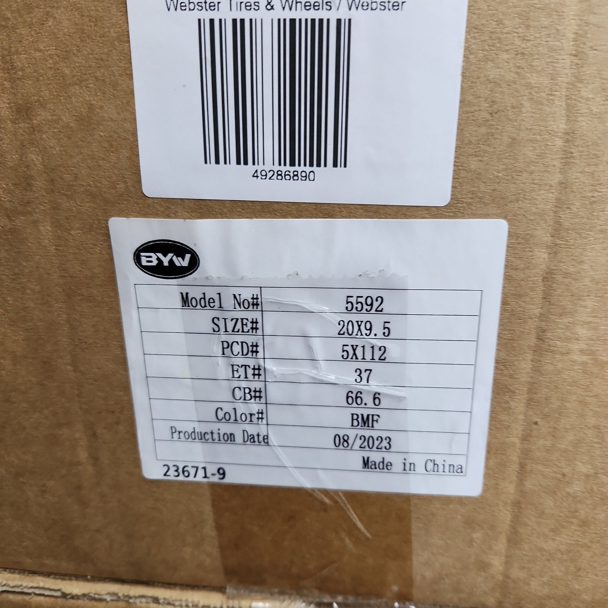 OE - 5592 XM 20x9.5 5x112 GLOSS BLACK MACHINED FACE - Gun Hill Tire House (WTW - WHOLESALE TIRES & WHEELS)