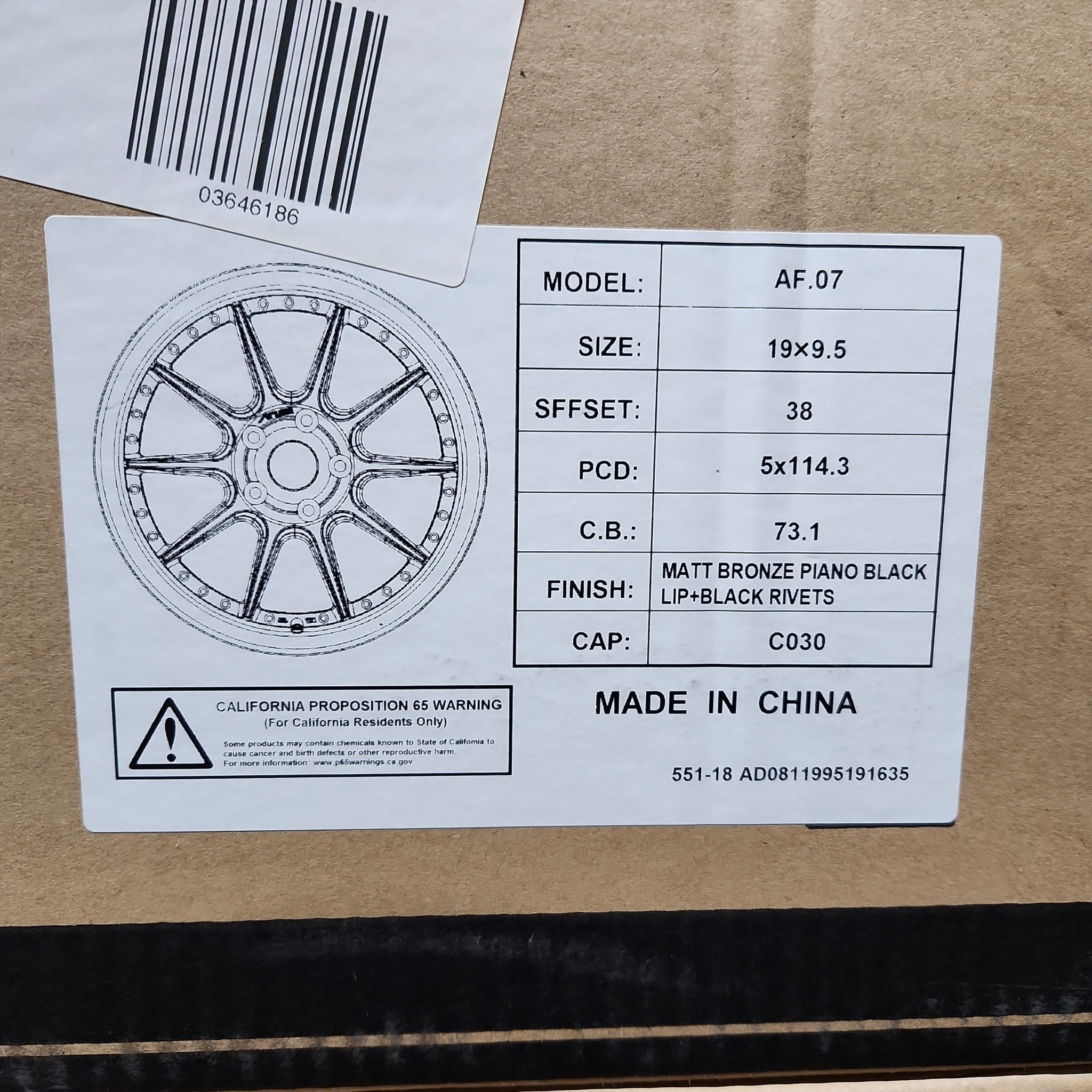 ARUIS AF07 19x9.5 5x4.5 - Gun Hill Tire House (WTW - WHOLESALE TIRES & WHEELS)