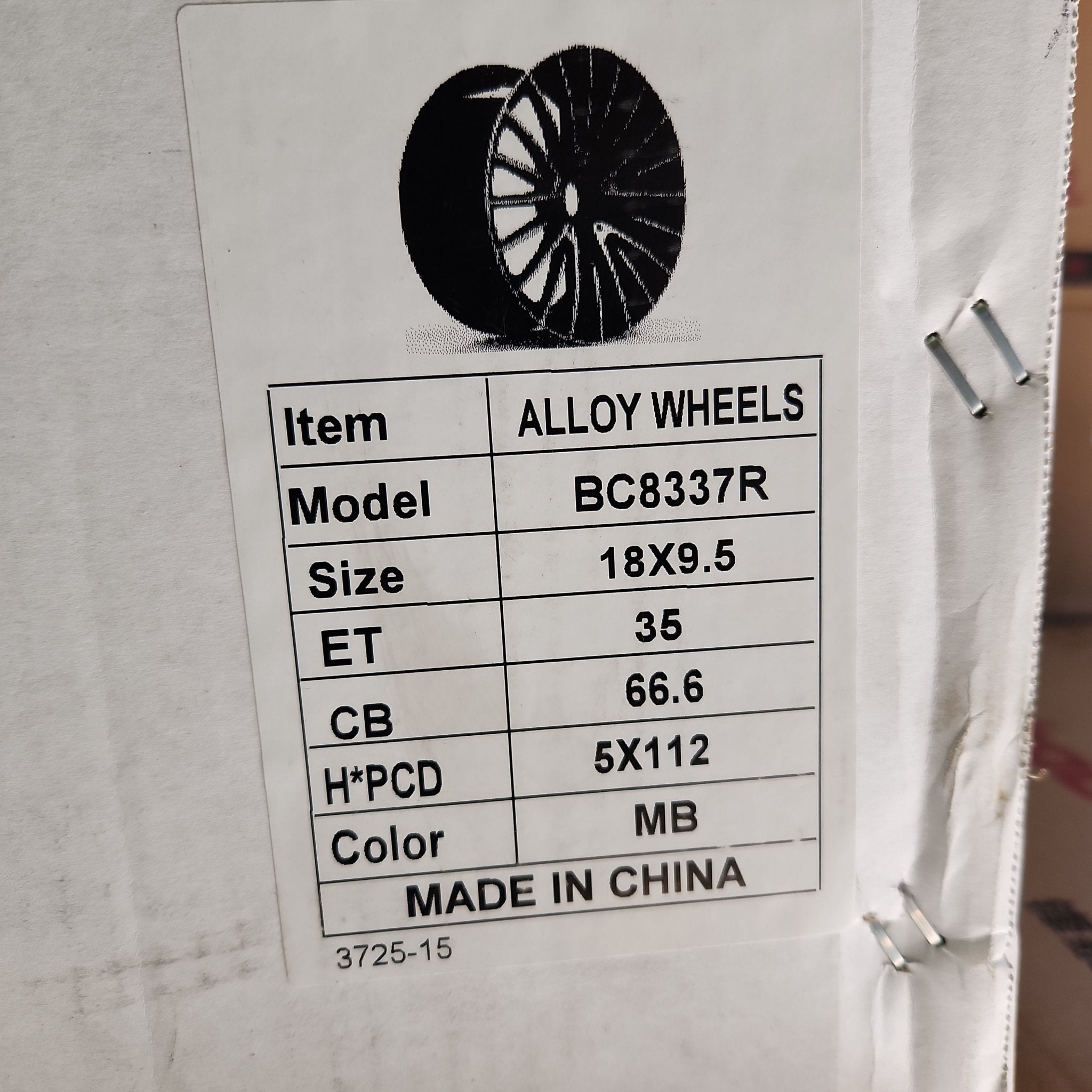 BC8337F POSEIDON STYLE 18x9.5 5x112 FLOW FORM GLOSS BLACK MACHINED FACE (STAGGERED) - Gun Hill Tire House (WTW - WHOLESALE TIRES & WHEELS)