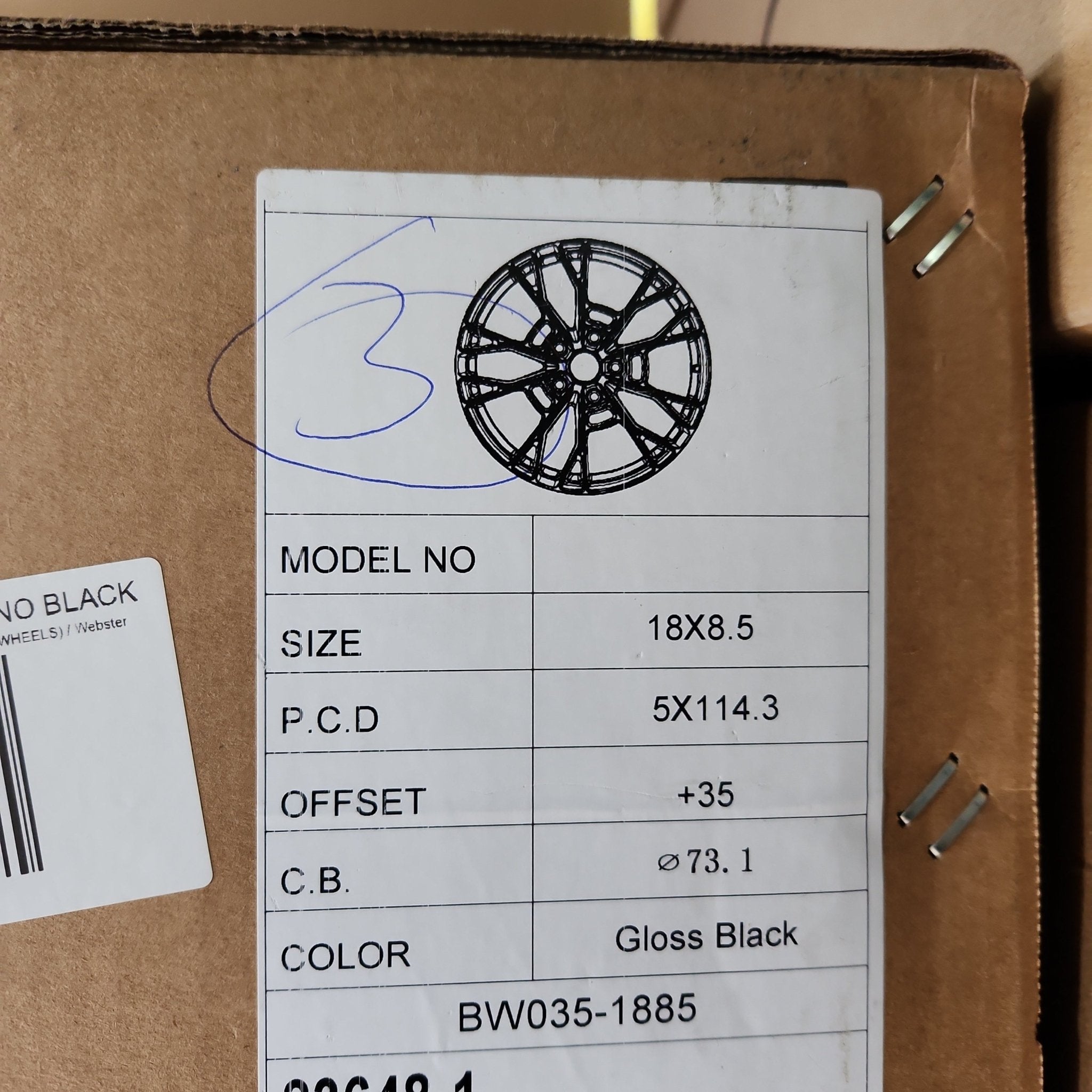 ZS - 35 18x8.5 5x114.3 PIANO BLACK - Gun Hill Tire House (WTW - WHOLESALE TIRES & WHEELS)