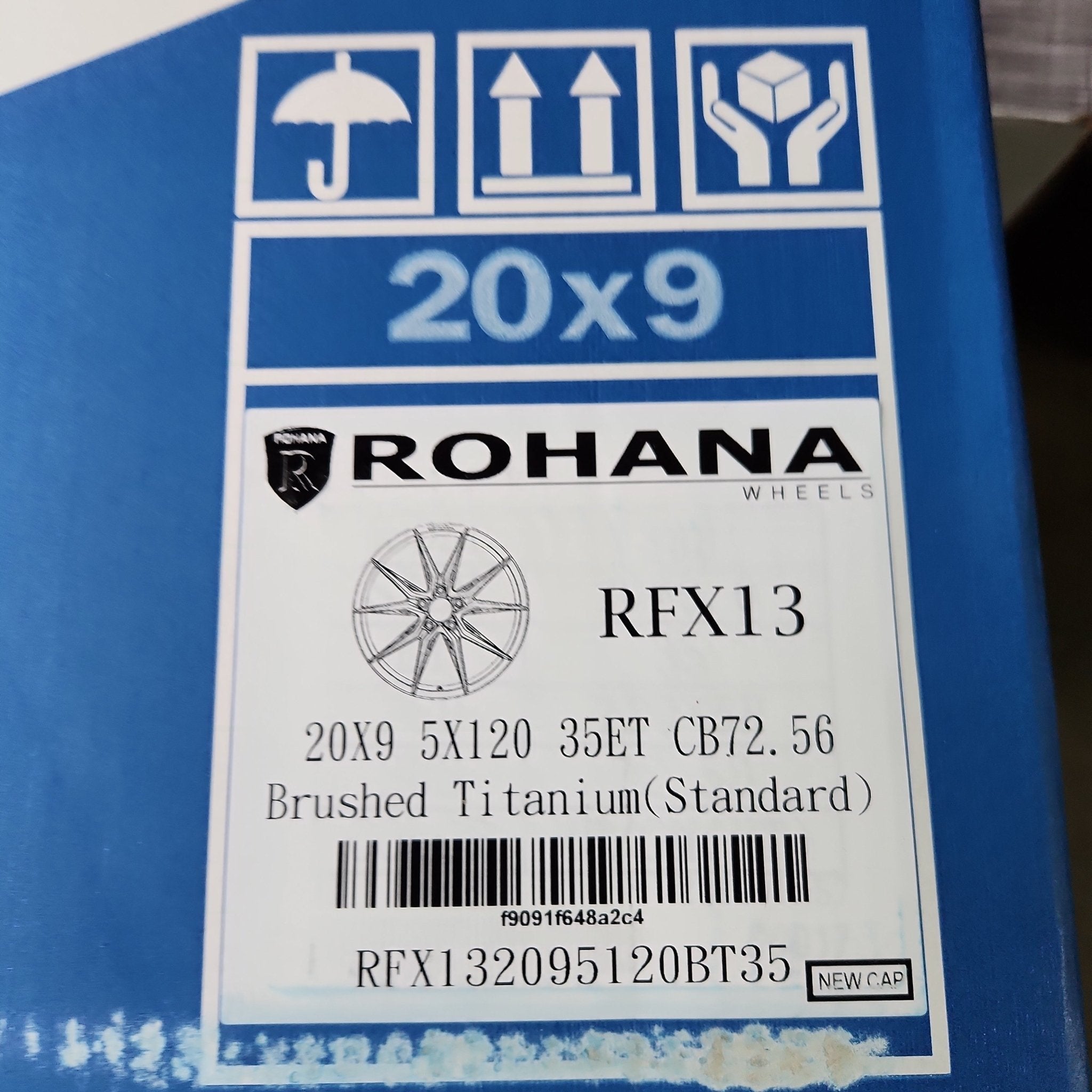 ROHANA RFX13 20x9.0 5x120 BRUSHED TITANIUM - Gun Hill Tire House (WTW - WHOLESALE TIRES & WHEELS)