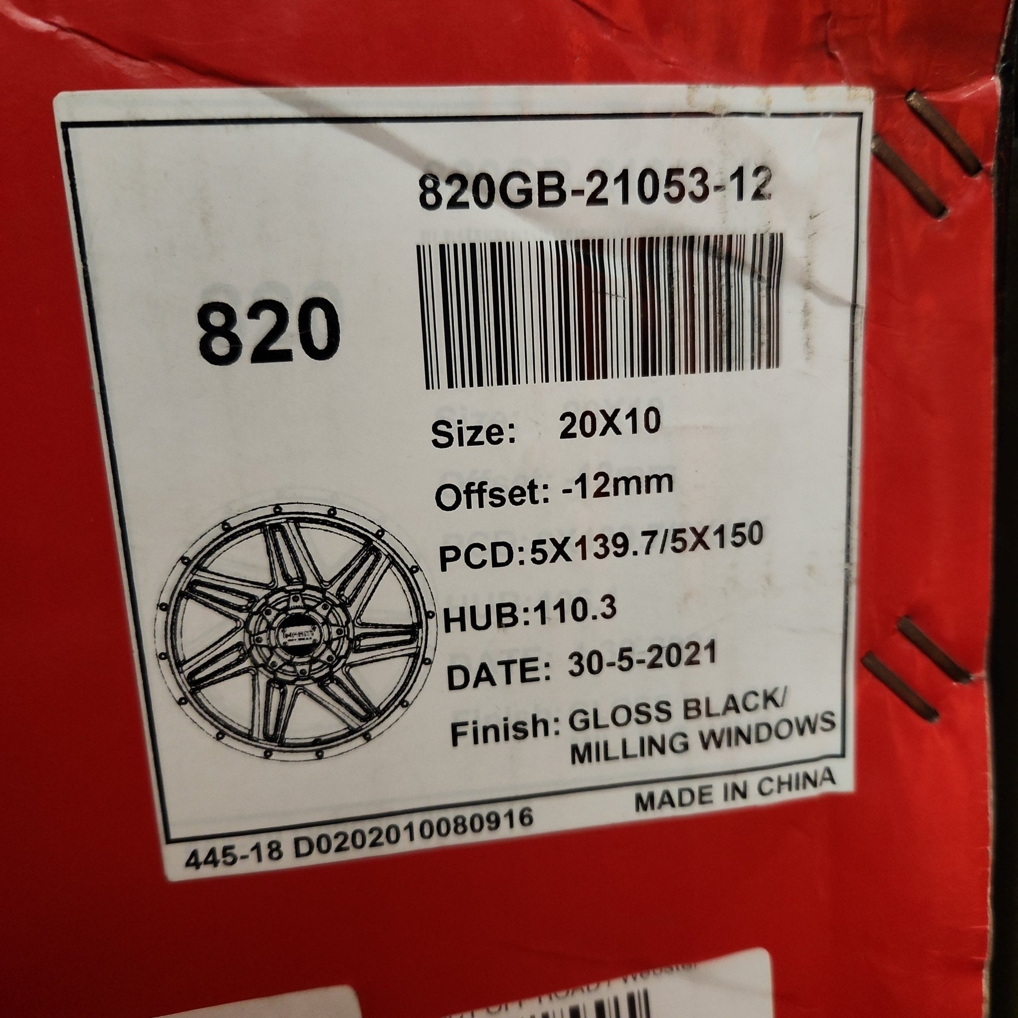 IMPACT OFF ROAD 820 20X10 5x5.5 - 5X150 - Gun Hill Tire House (WTW - WHOLESALE TIRES & WHEELS)